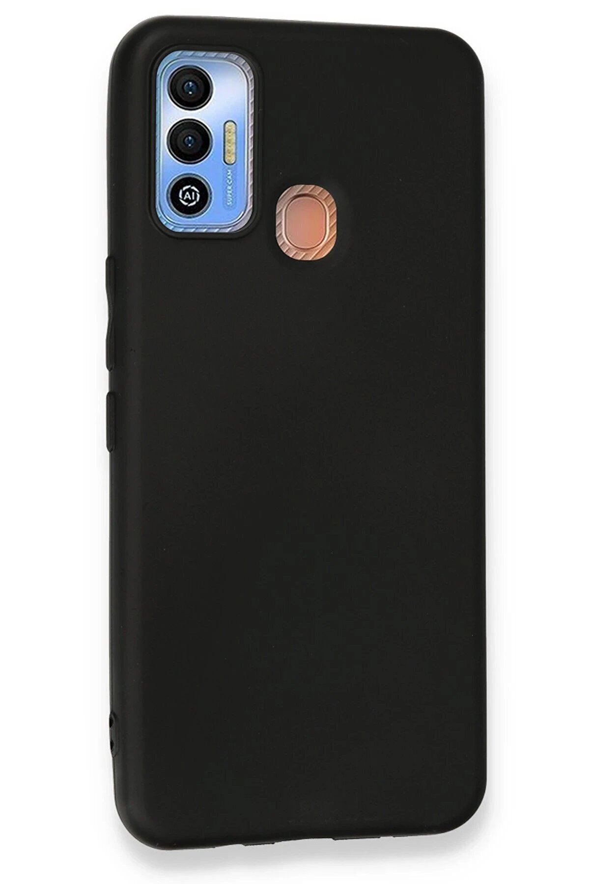 Tecno Spark 7T Kılıf Fi̇rst Si̇li̇kon - Si̇yah - Dropx4753-1327