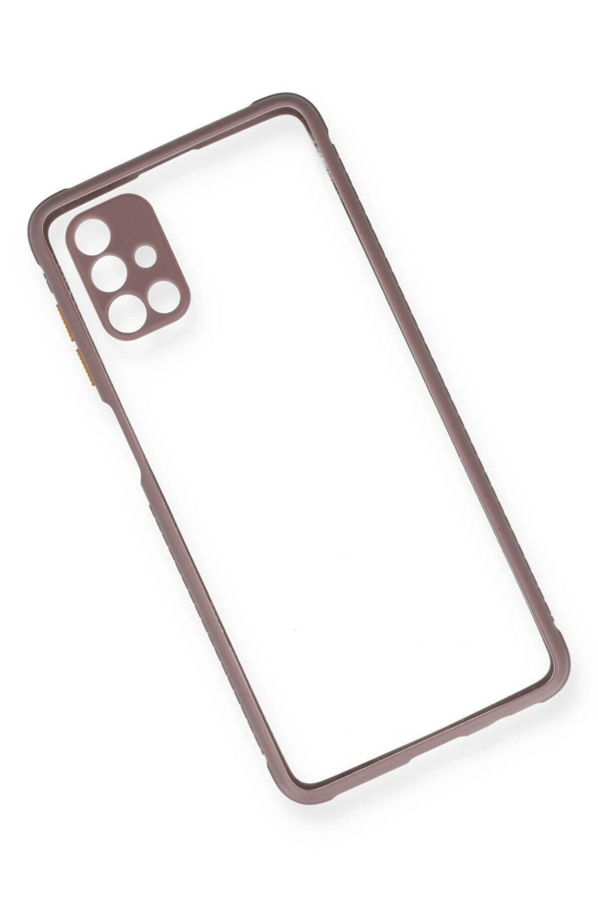 Samsung Galaxy M51 Kılıf Mi̇ami̇ Şeffaf Si̇li̇kon - Açık Mor - Dropx3977-7677