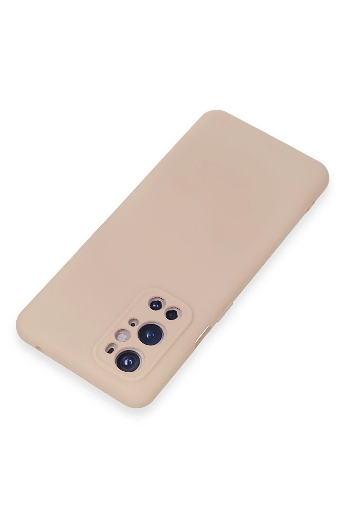 One Plus 9 Pro Kılıf Nano İ&ccedil;i̇ Kadi̇fe Si̇li̇kon - Pudra - Dropx3878-3723