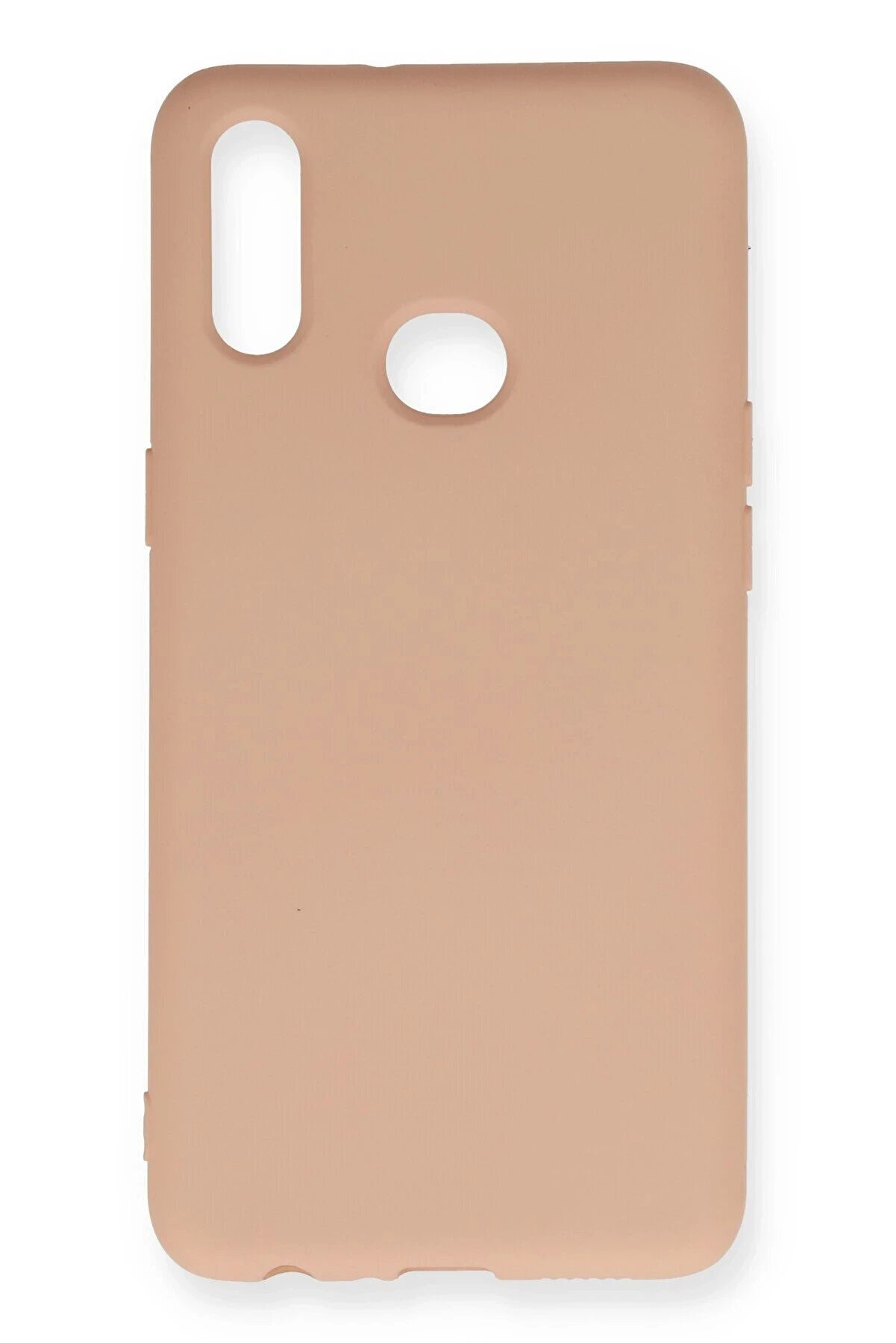 CepteToptan Samsung Galaxy A10S Kılıf Nano içi Kadife Silikon - Pudra - DROPX6384-2878