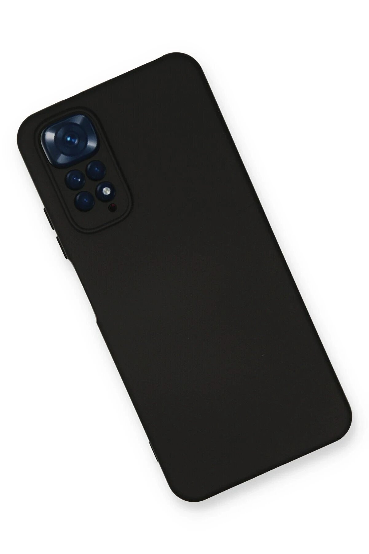 Xi̇aomi̇ Redmi̇ Note 11 Kılıf Nano İçi̇ Kadi̇fe Si̇li̇kon - Si̇yah - Dropx4284-1697