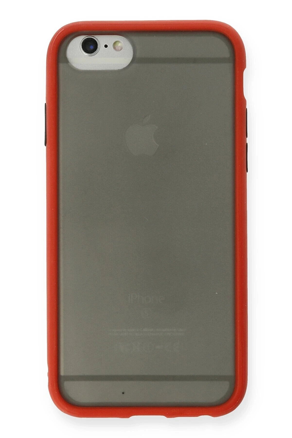 CepteToptan iPhone 6 Kılıf Montreal Silikon Kapak - Kırmızı - DROPX5258-2509