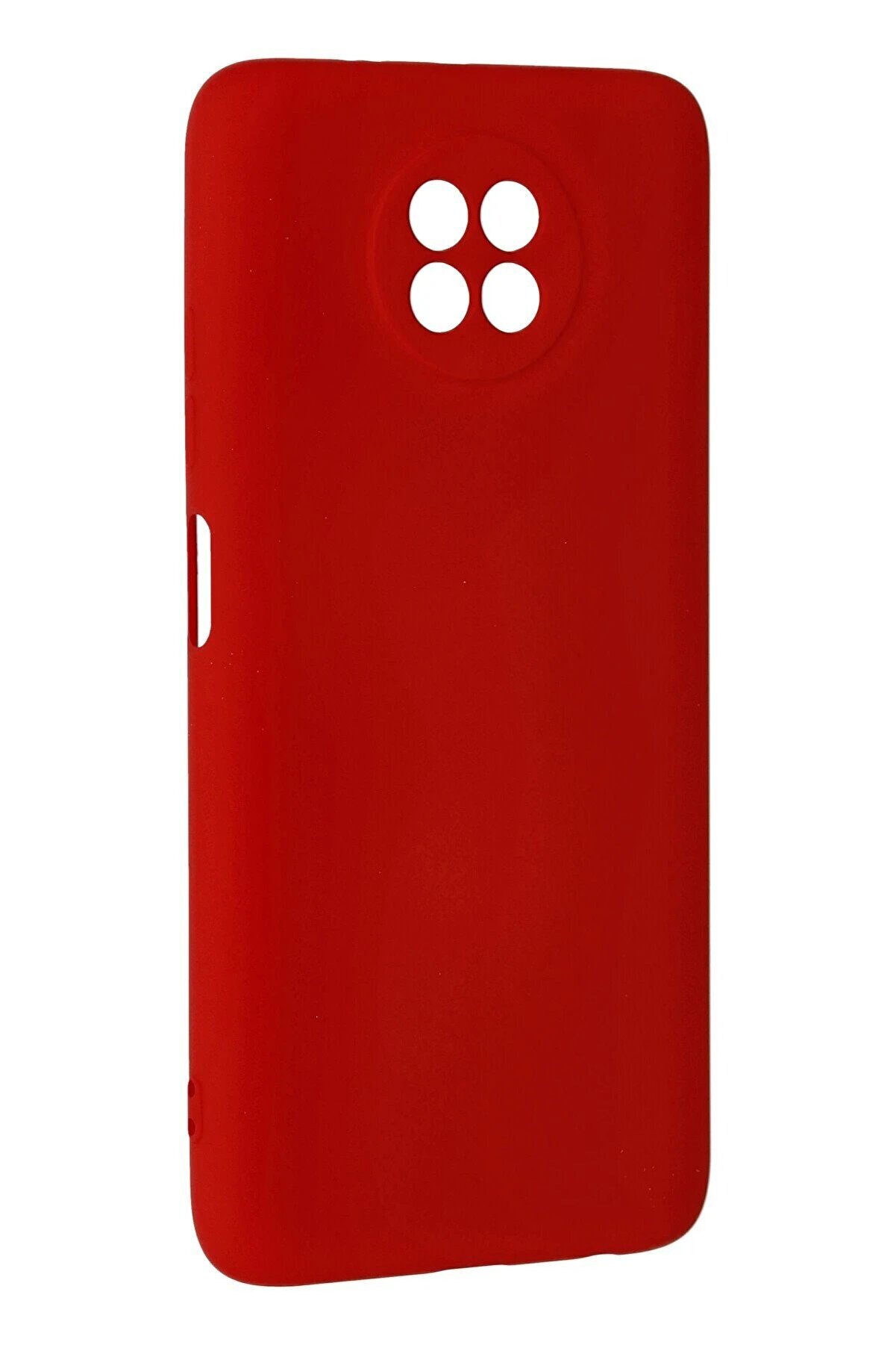 Xi̇aomi̇ Redmi̇ Note 9 5G Kılıf Nano İçi̇ Kadi̇fe Si̇li̇kon - Kırmızı - Dropx1774-6333
