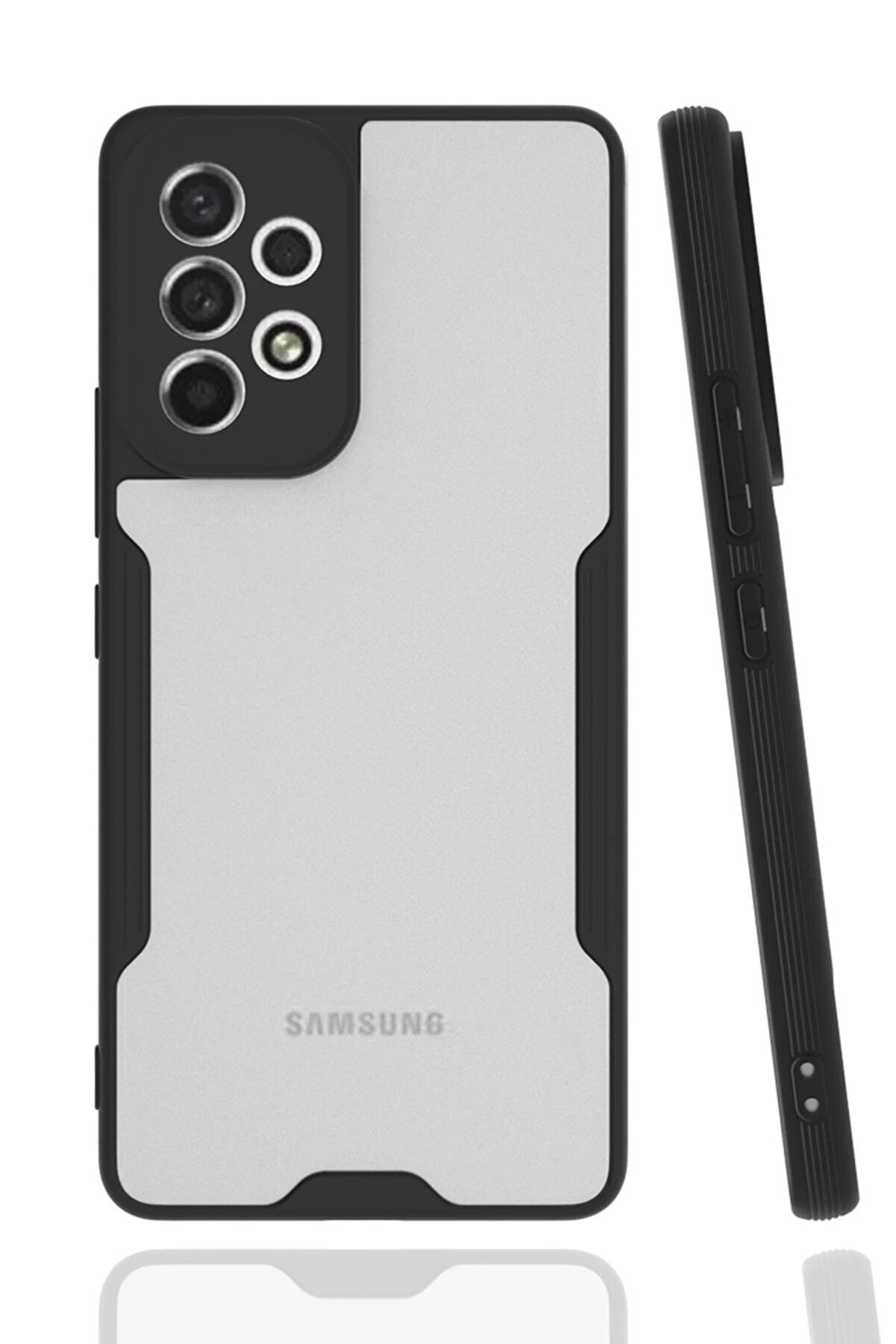 CepteToptan Samsung Galaxy A53 5G Kılıf Platin Silikon - Siyah - DROPX2151-9367