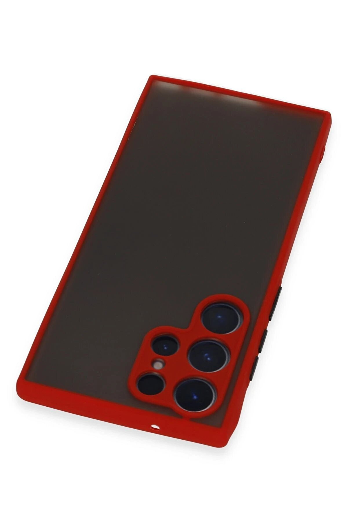 Samsung Galaxy S22 Ultra Kılıf Montreal Si̇li̇kon Kapak - Kırmızı - Dropx3398-6097