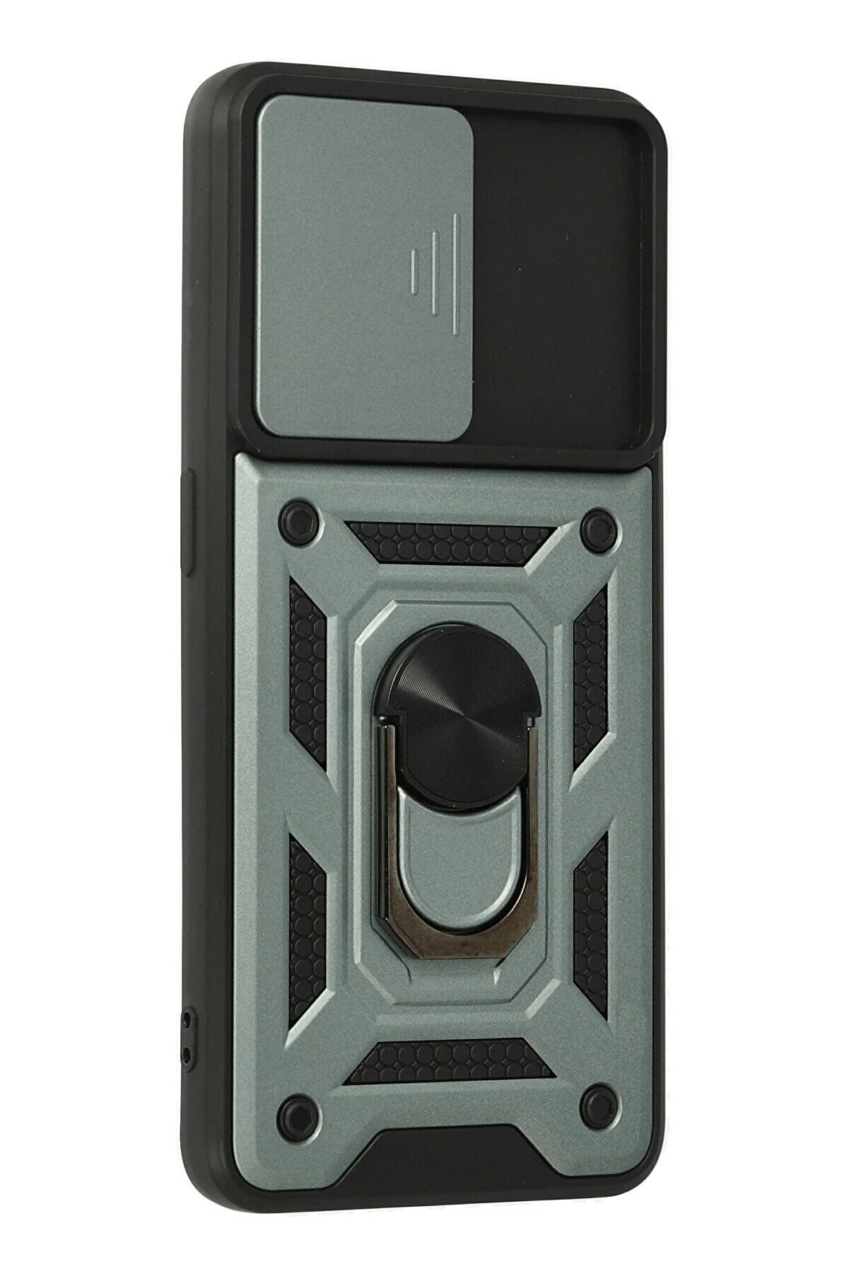 Oppo A74 4G Kılıf Pars Lens Yüzüklü Si̇li̇kon - Yeşi̇l - Dropx6379-8407