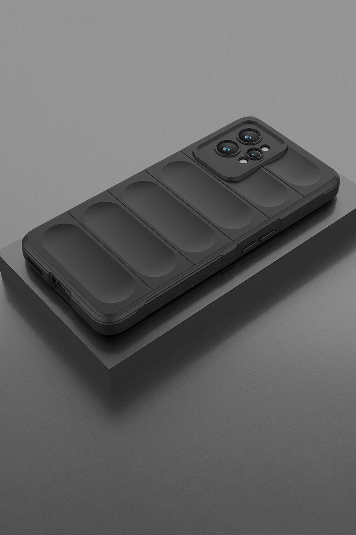 Realme Gt2 Pro 5G Kılıf Opti̇mum Si̇li̇kon - Si̇yah - Dropx9221-9260