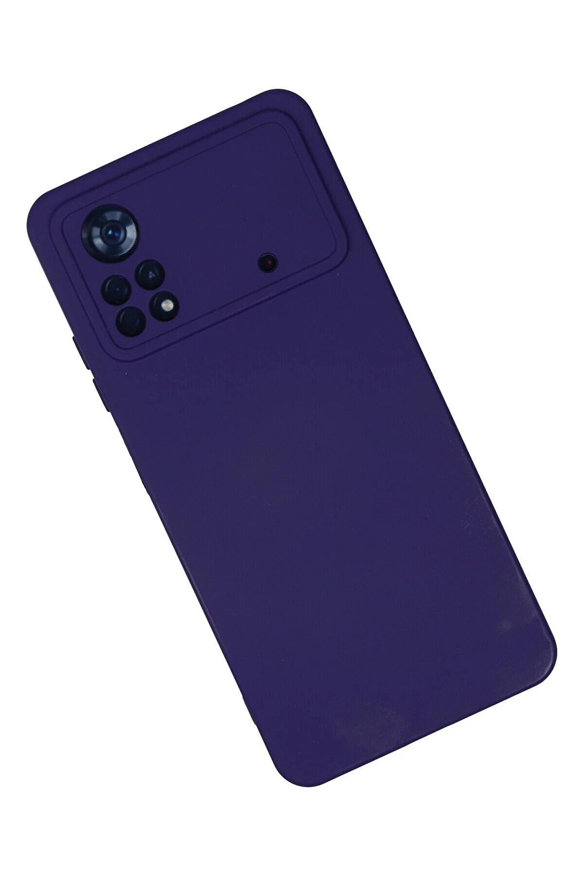 Xi̇aomi̇ Poco X4 Pro 5G Kılıf Nano İ&ccedil;i̇ Kadi̇fe Si̇li̇kon - Mor - Dropx2203-5851