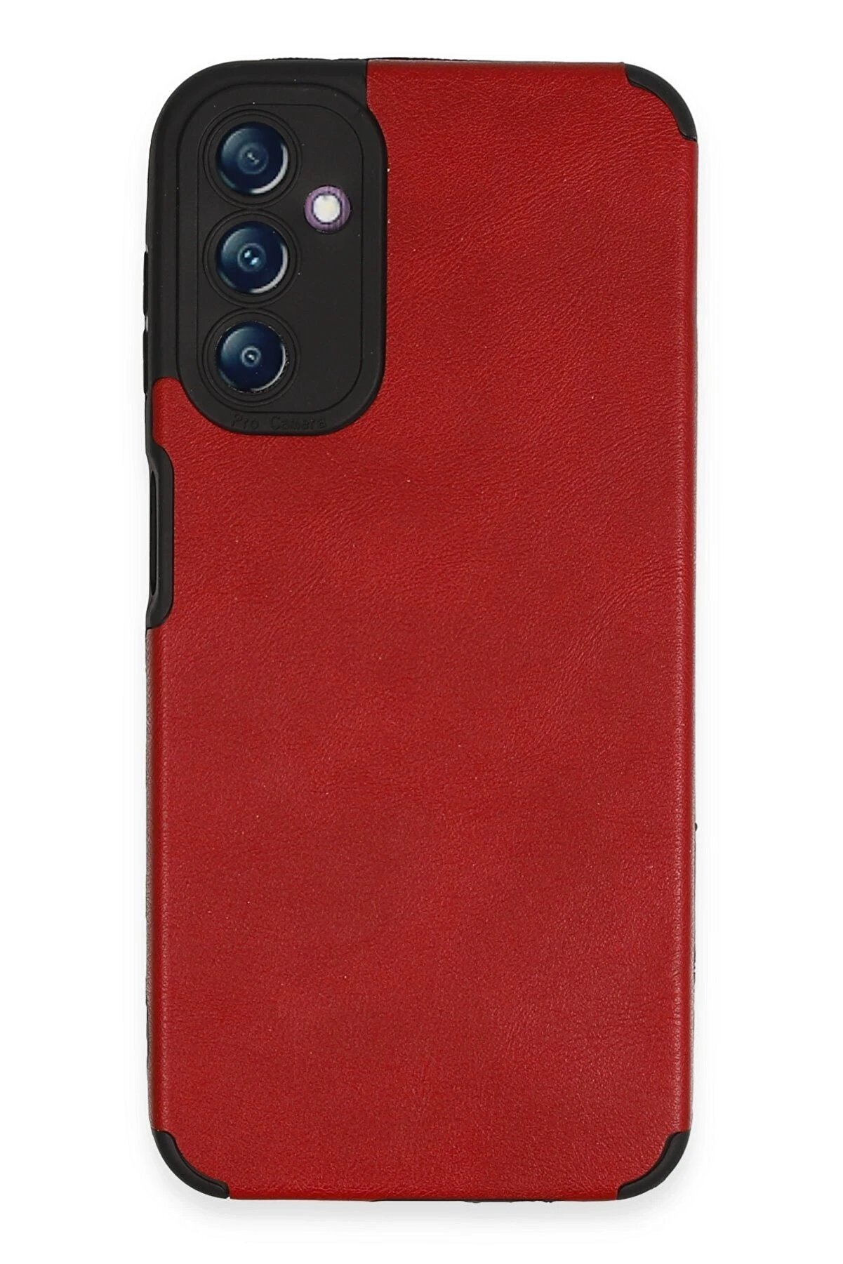 CepteToptan Samsung Galaxy A14 4G Kılıf Loop Deri Silikon - Kırmızı - DROPX8881-3834