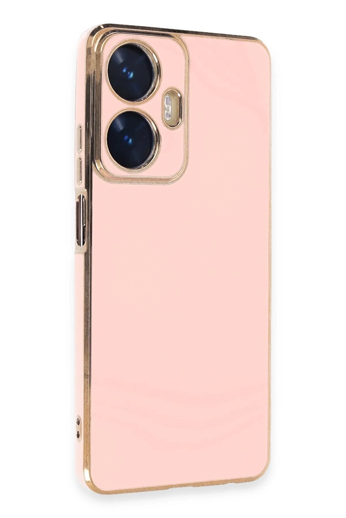 Realme C55 Kılıf Volet Si̇li̇kon - Pembe - Dropx7645-7076