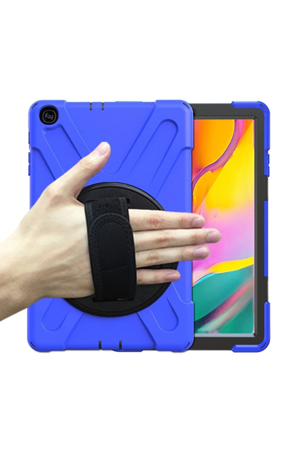 Samsung Galaxy T510 Tab A 10.1 Kılıf Amazi̇ng Tablet Kapak - Mavi̇ - Dropx2856-2659