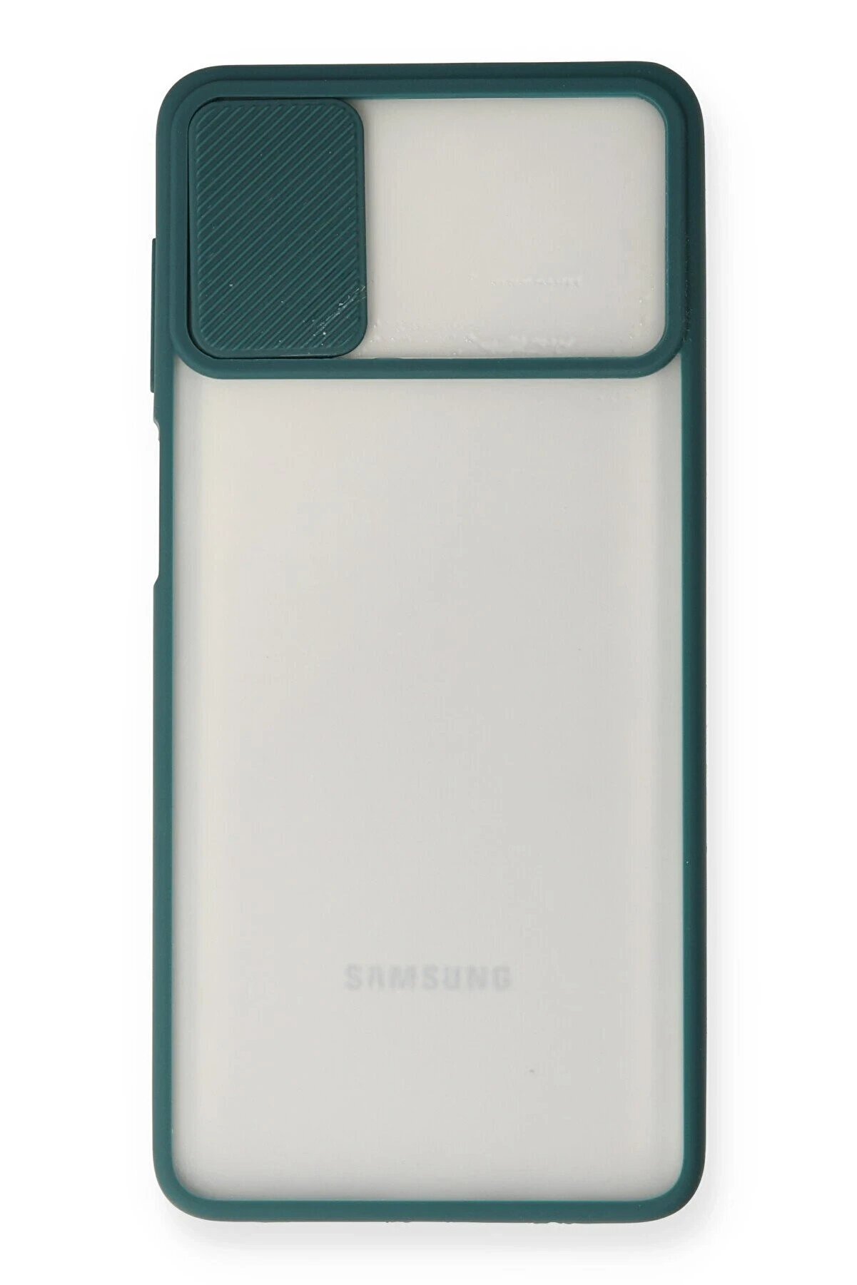 Samsung Galaxy M51 Kılıf Palm Buzlu Kamera Sürgülü Si̇li̇kon - Yeşi̇l - Dropx1313-3040