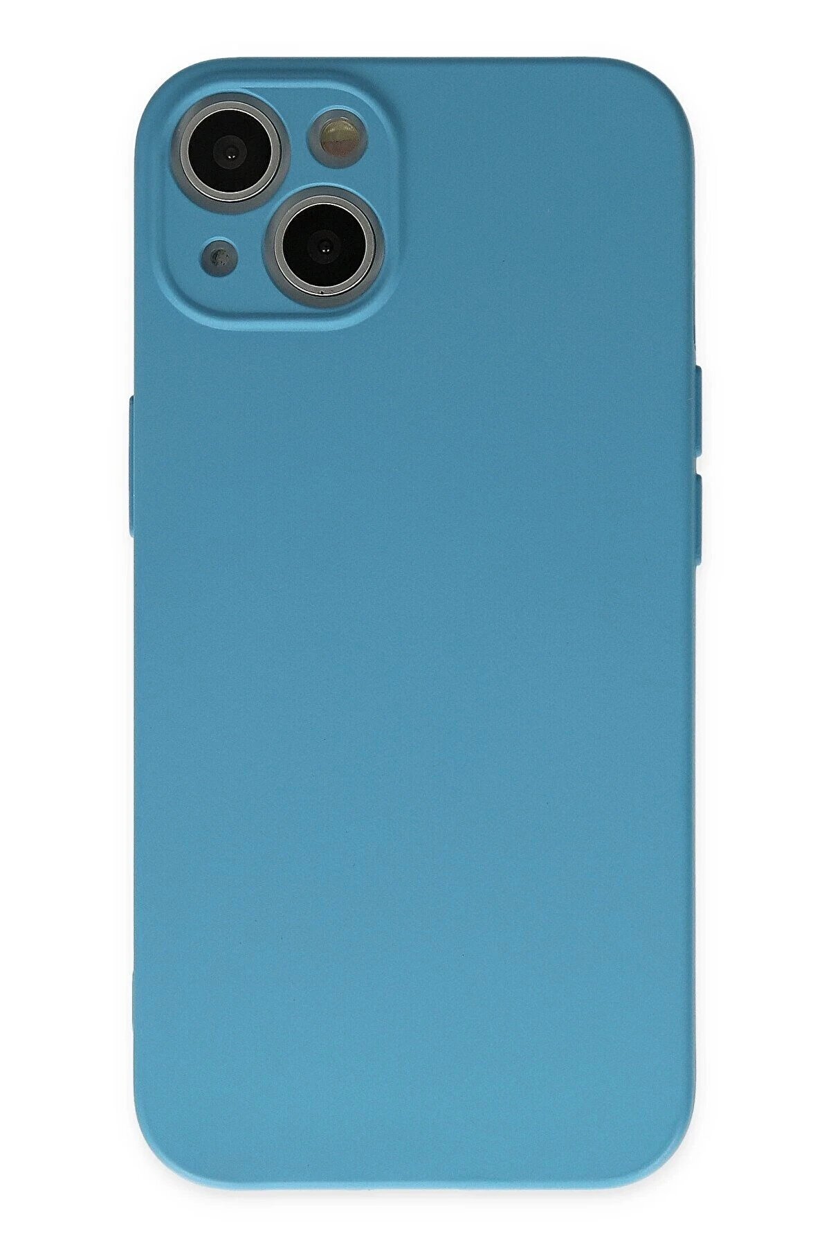 CepteToptan iPhone 13 Mini Kılıf Nano içi Kadife Silikon - Mavi - DROPX5268-4275