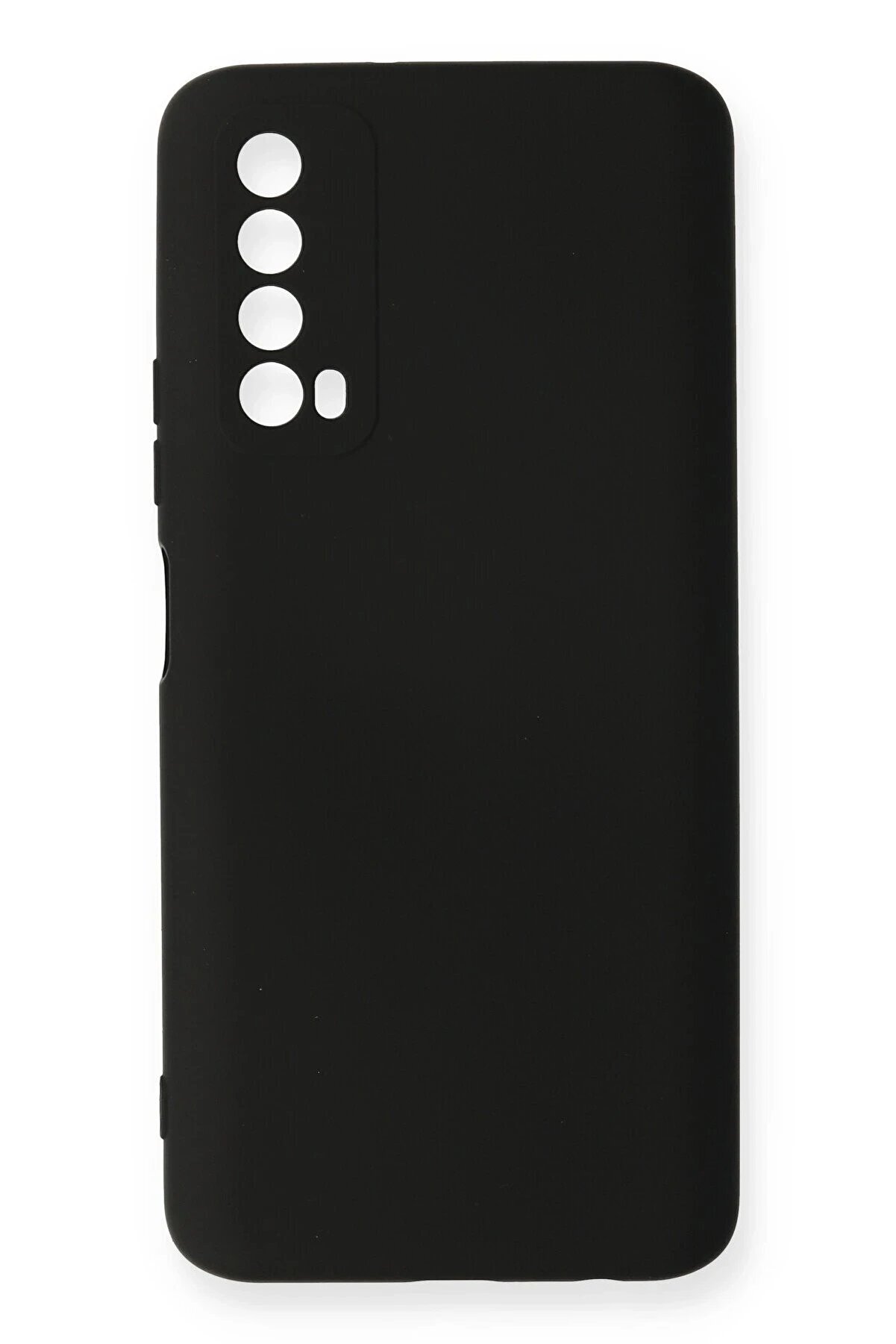 CepteToptan Huawei P Smart 2021 Kılıf Nano i&ccedil;i Kadife Silikon - Siyah - DROPX2171-4907