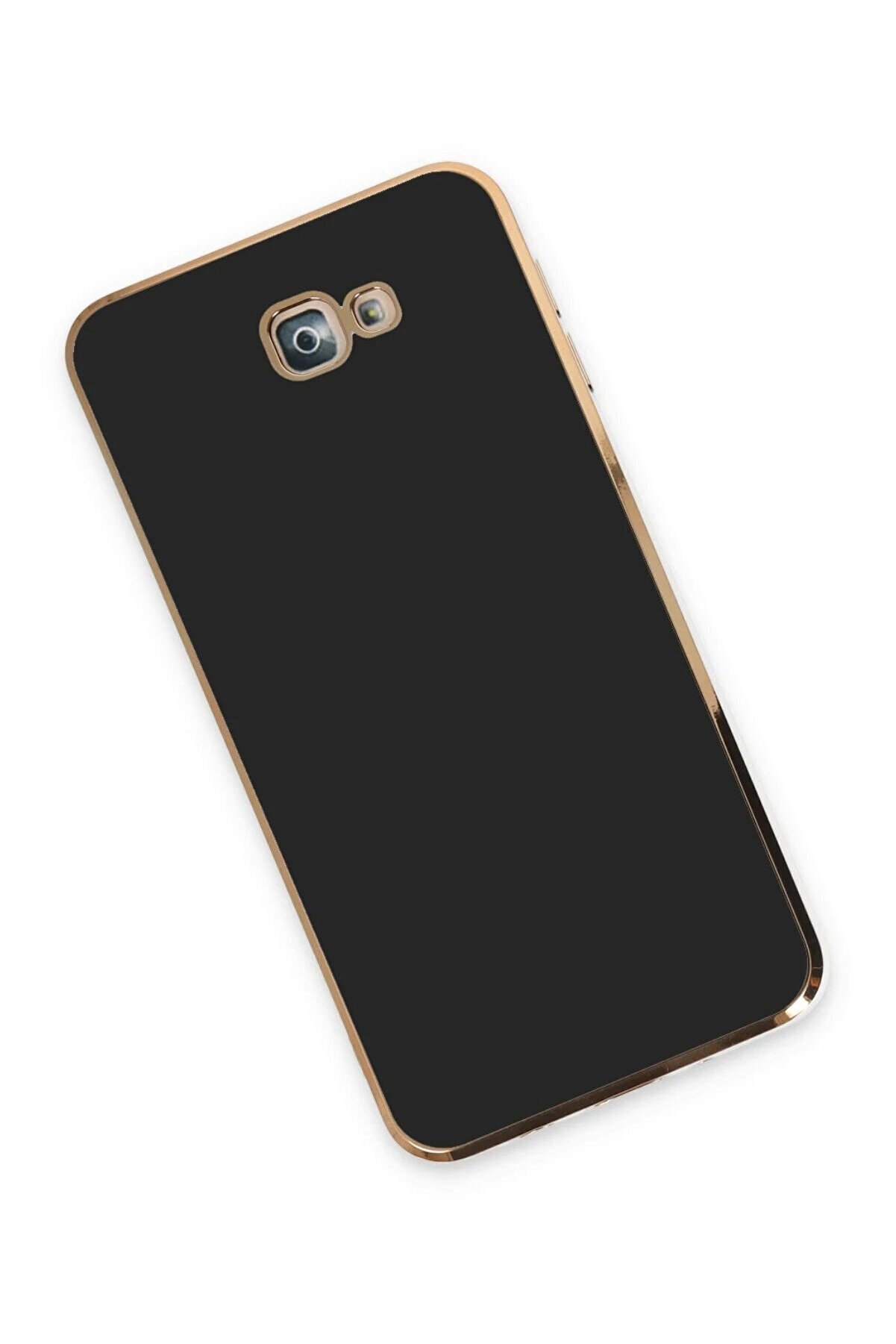 Samsung Galaxy J7 Pri̇me Kılıf Volet Si̇li̇kon - Si̇yah - Dropx4353-3542