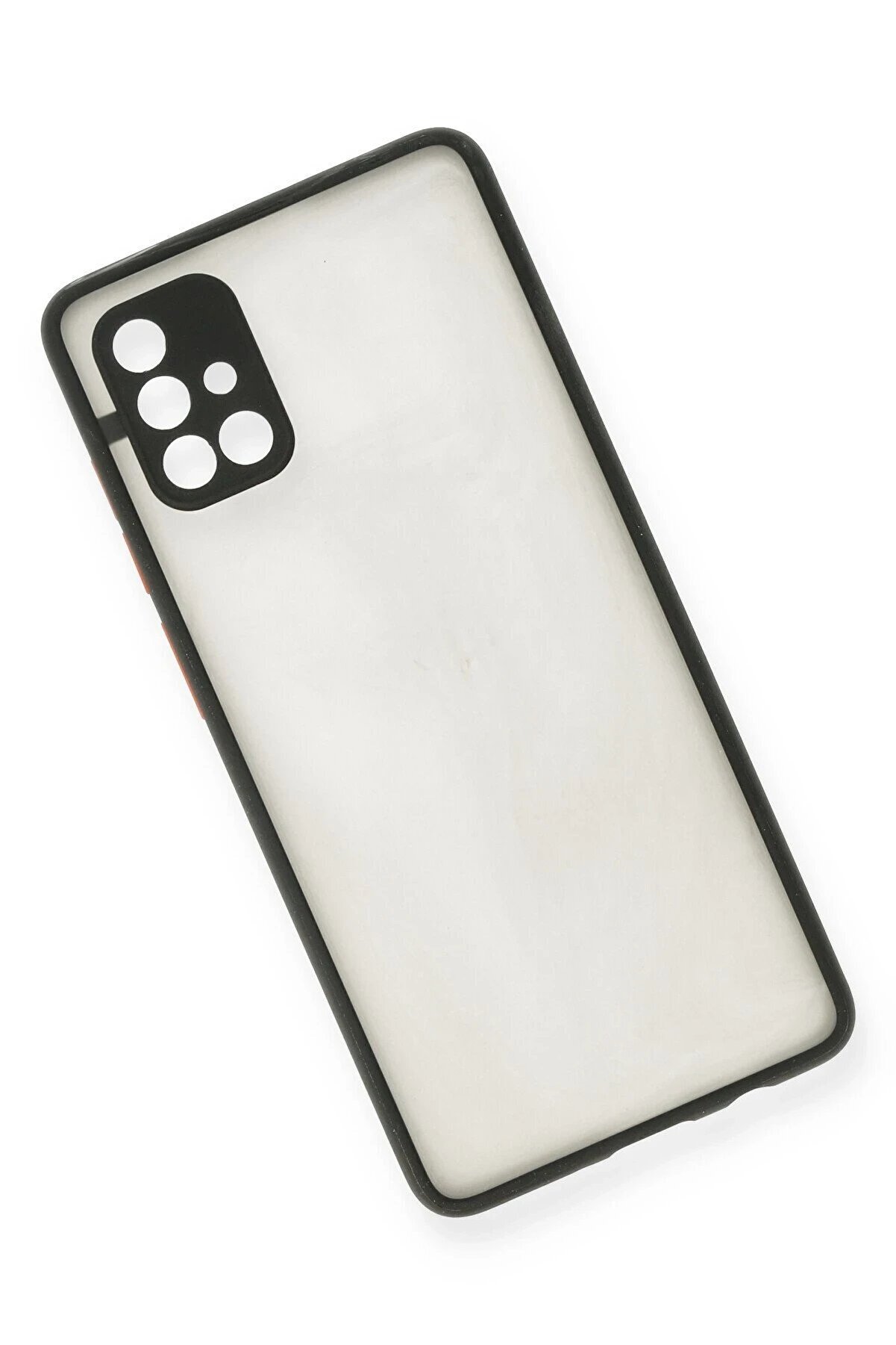 Samsung Galaxy A71 Kılıf Montreal Si̇li̇kon Kapak - Si̇yah - Dropx1894-9712