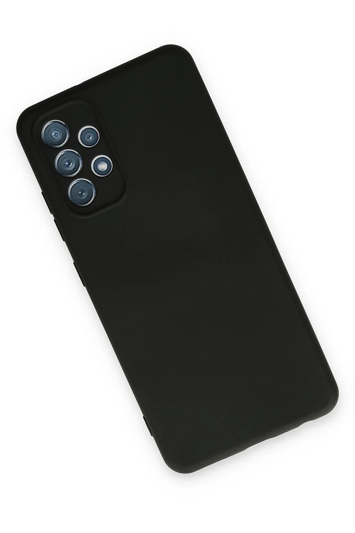 Samsung Galaxy A13 4G Kılıf Nano İçi̇ Kadi̇fe Si̇li̇kon - Si̇yah - Dropx1807-8592