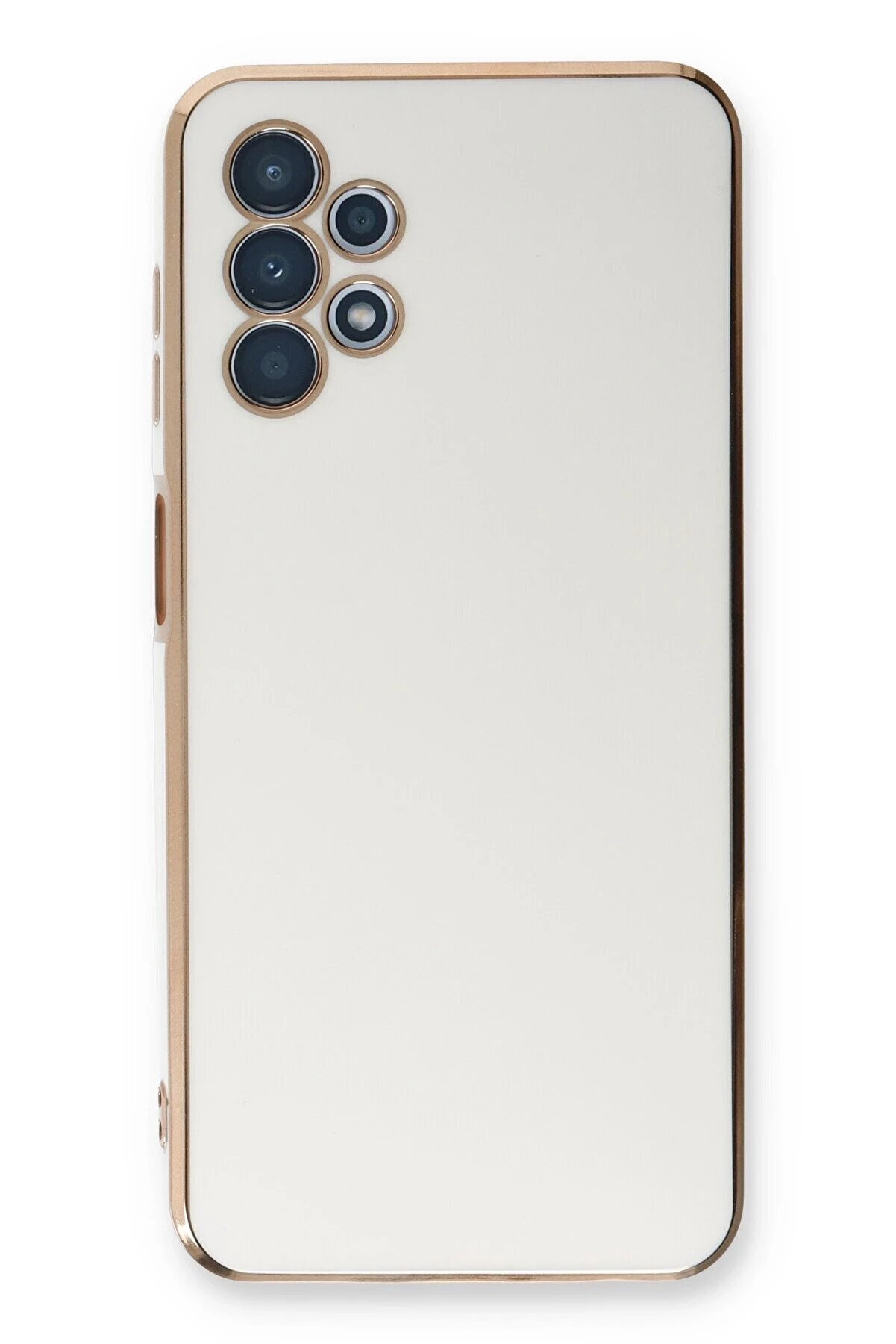 Samsung Galaxy A13 4G Kılıf Volet Si̇li̇kon - Beyaz - Dropx4055-3660