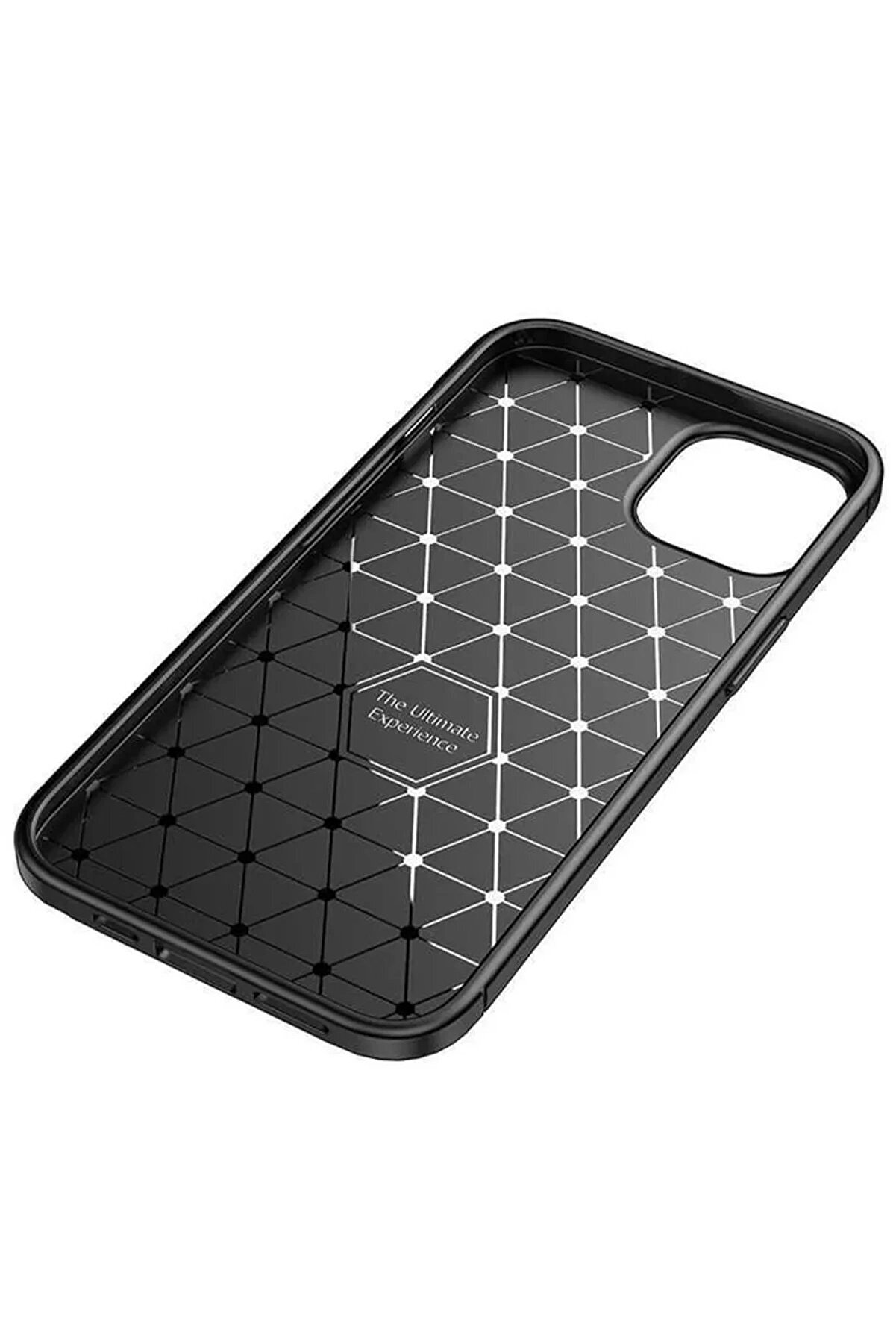 CepteToptan iPhone 14 Kılıf Auto Focus Karbon Kapak - Siyah - DROPX8644-6062