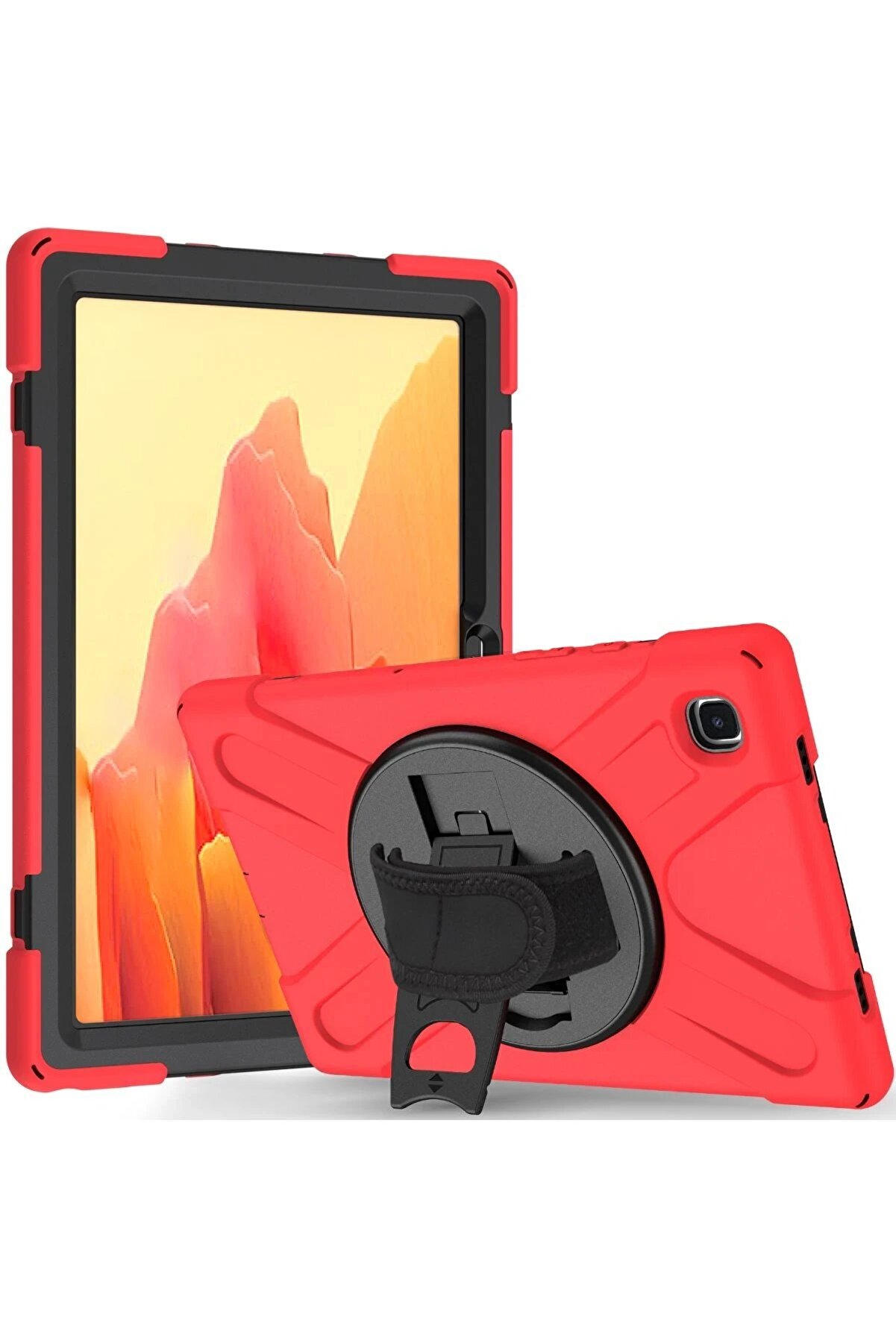 CepteToptan Samsung Galaxy Tab A7 10.4 Kılıf Amazing Tablet Kapak - Kırmızı - DROPX6340-3055