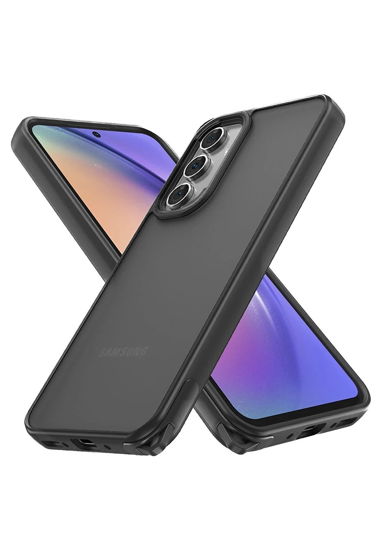 CepteToptan Samsung Galaxy A14 4G Kılıf Elegant Kapak - Siyah - DROPX7289-5470