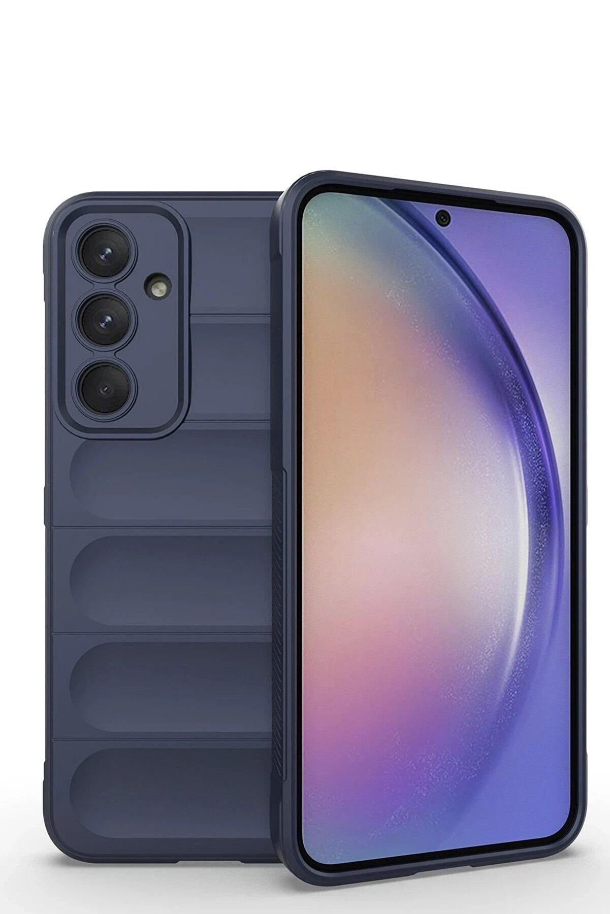 CepteToptan Samsung Galaxy M14 5G Kılıf Optimum Silikon - Lacivert - DROPX6892-9544