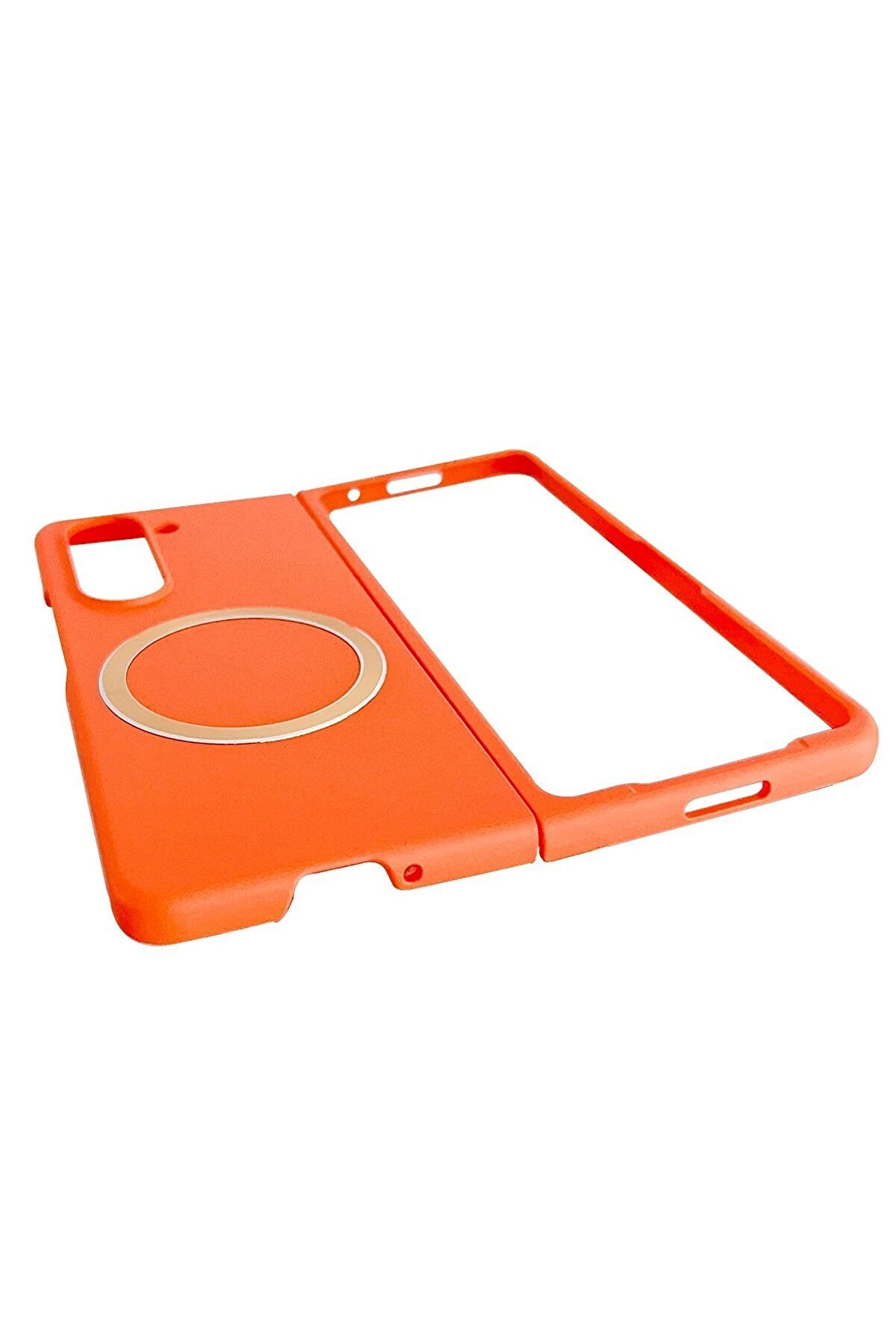 Samsung Galaxy Z Fold 5 Kılıf Mata Fold Kapak - Li̇la - Dropx2871-2012