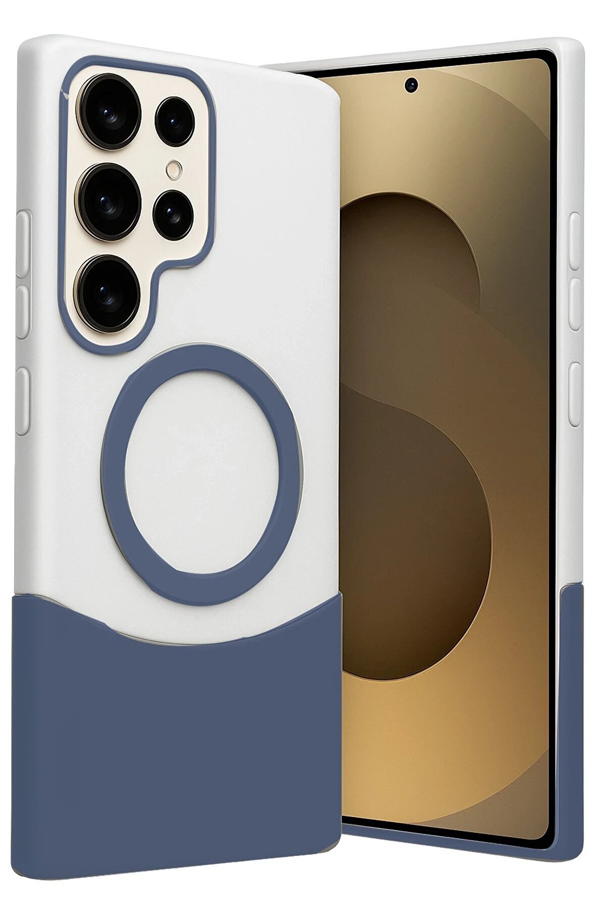 CepteToptan Samsung Galaxy S23 Ultra Velar Magsafe Kapak - Lacivert - DROPX1383-2998