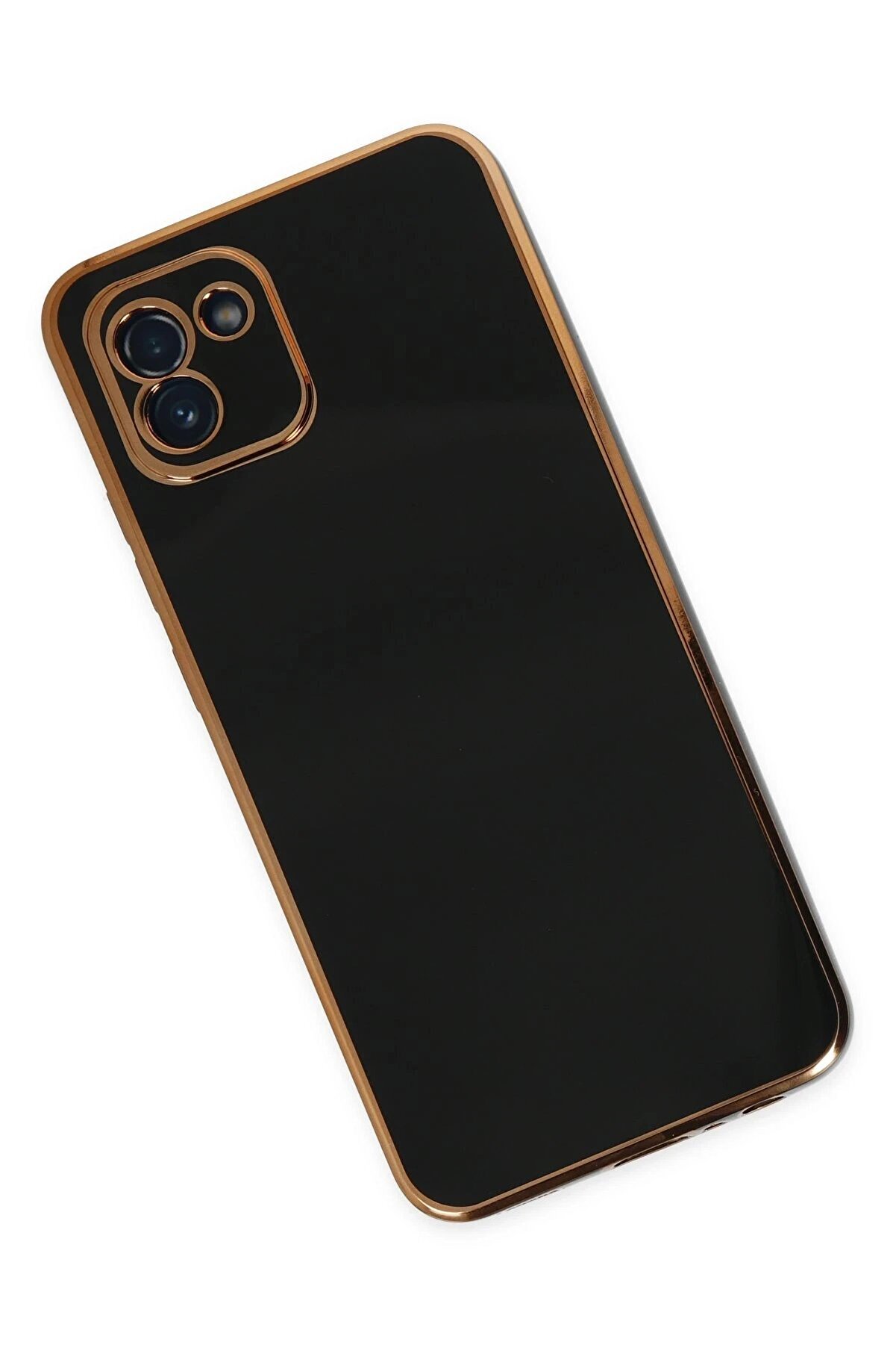 Samsung Galaxy A03 Kılıf Volet Si̇li̇kon - Si̇yah - Dropx8162-9670