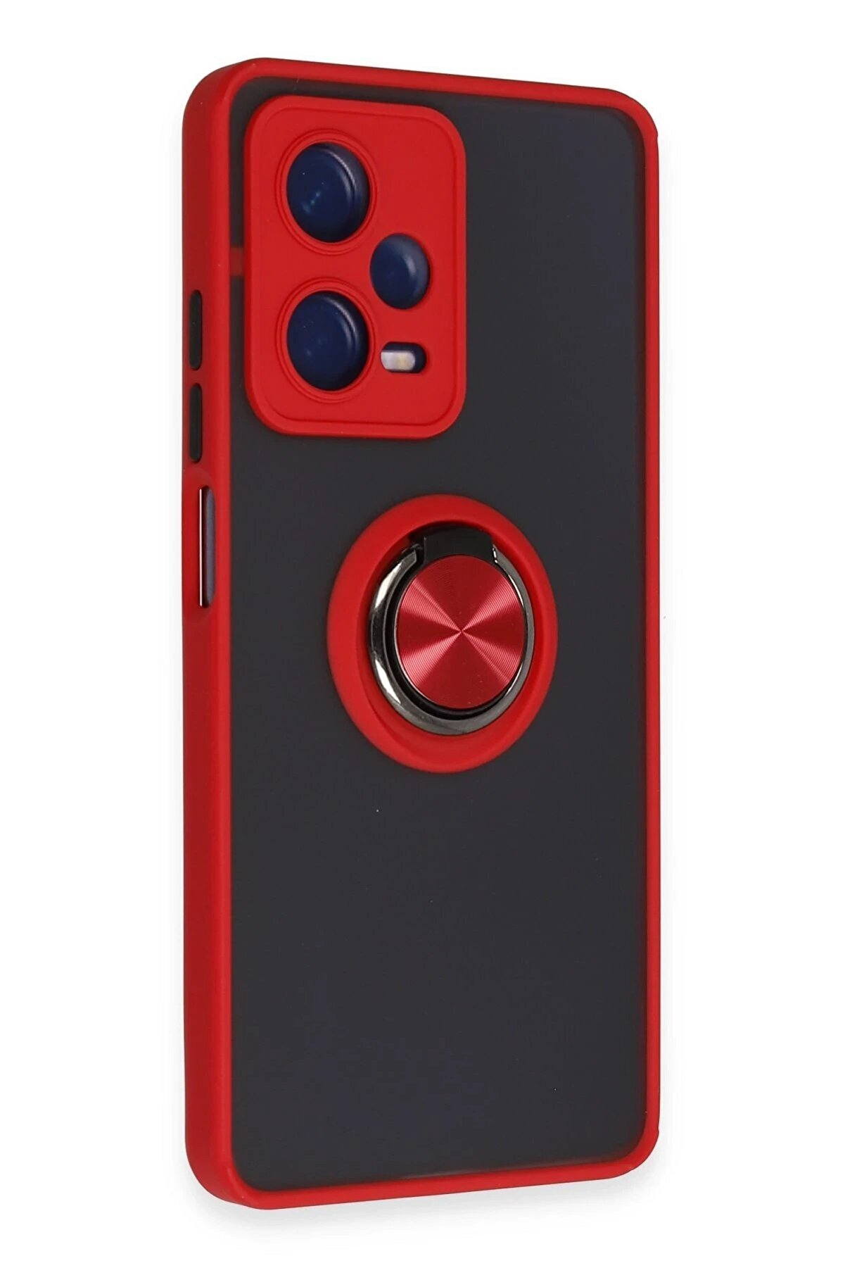 Xi̇aomi̇ Redmi̇ Note 12 5G Kılıf Montreal Yüzüklü Si̇li̇kon Kapak - Kırmızı - Dropx7266-5972