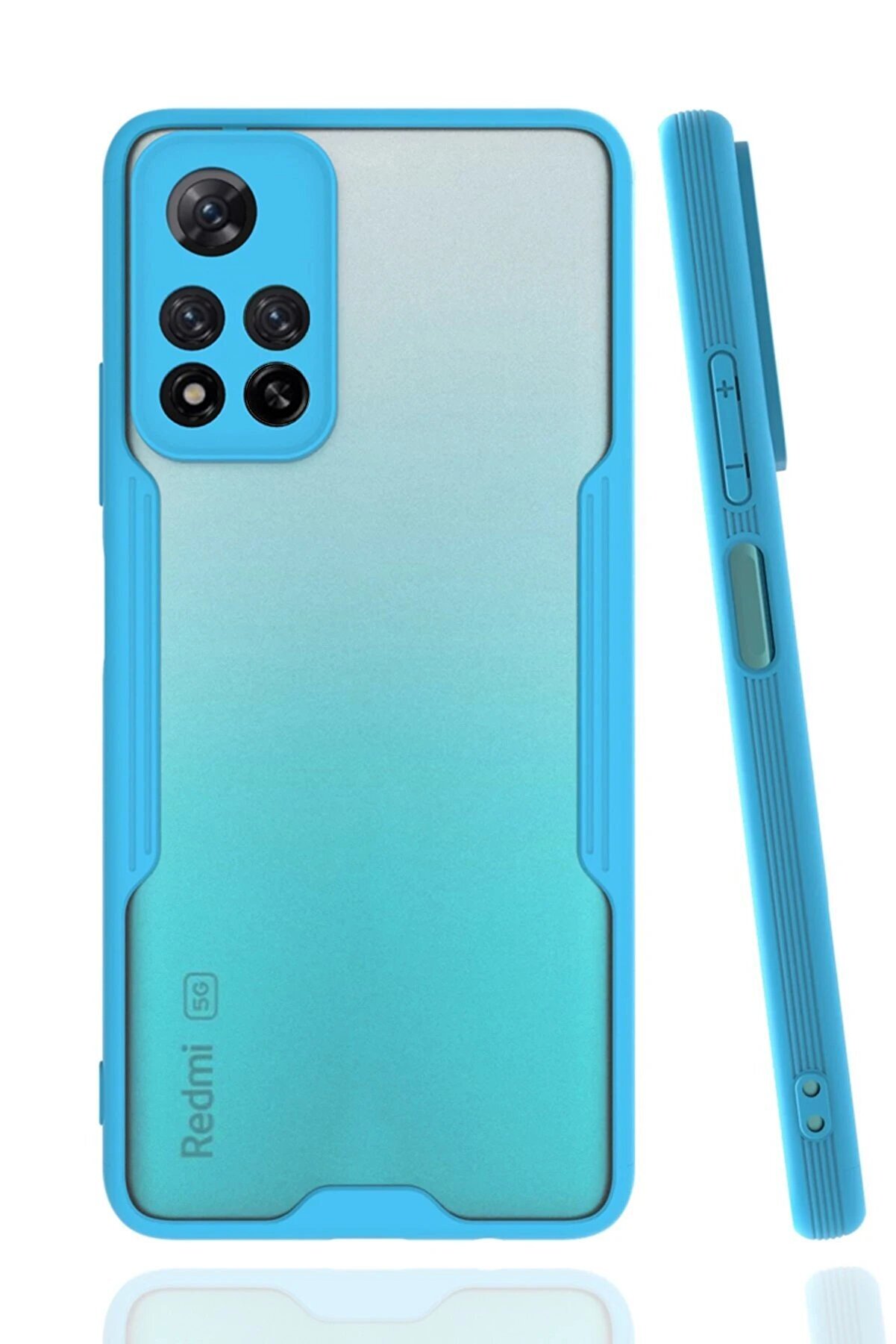 CepteToptan Xiaomi Redmi Note 11 Pro Plus 5G Kılıf Platin Silikon - Mavi - DROPX4963-2597