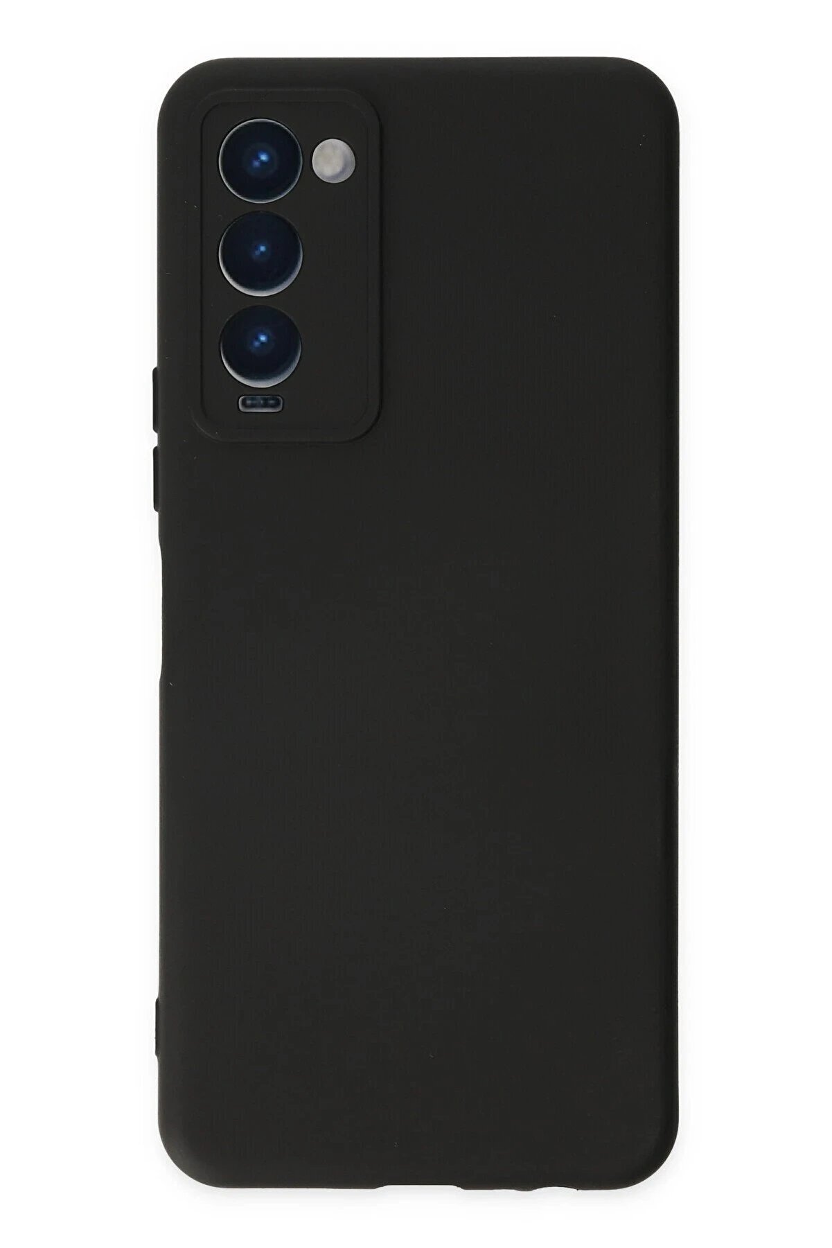 CepteToptan Tecno Camon 18 Kılıf Nano içi Kadife Silikon - Siyah - DROPX4221-3207