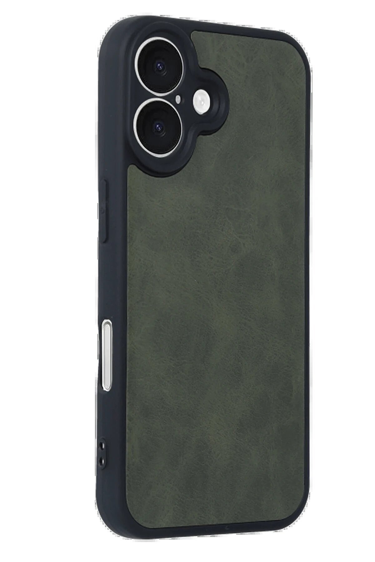 İphone 16 Kılıf Aras Deri̇ Kapak - Koyu Yeşi̇l - Dropx3380-5768