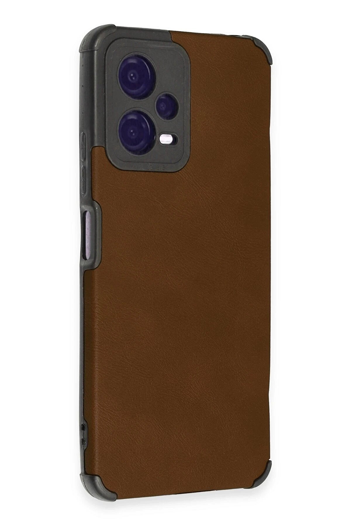 Xi̇aomi̇ Redmi̇ Note 12 5G Kılıf Loop Deri̇ Si̇li̇kon - Kahverengi̇ - Dropx4641-1670