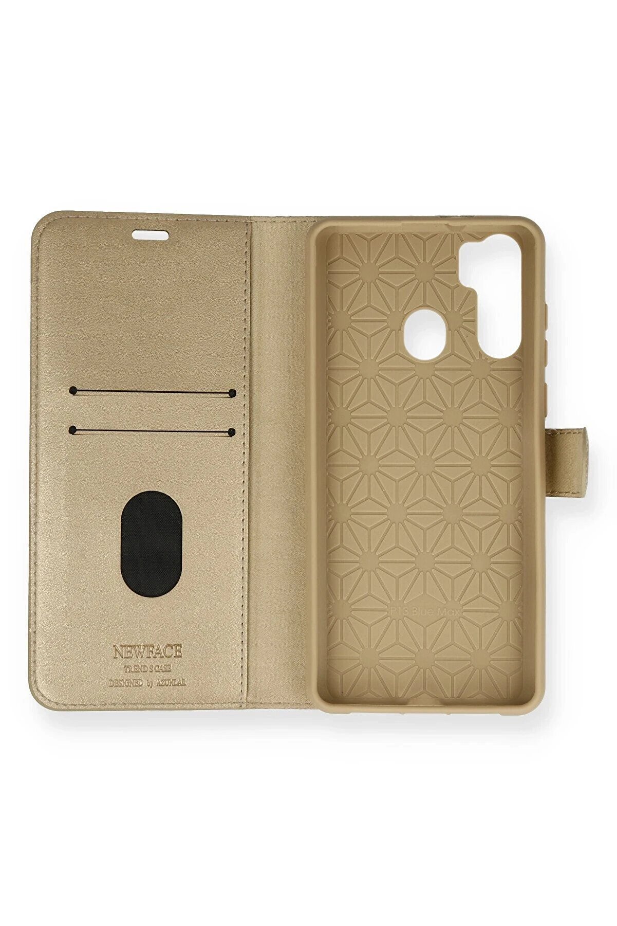 CepteToptan Reeder P13 Blue Max Kılıf Trend S Plus Kapaklı Kılıf - Gold - DROPX5753-9688