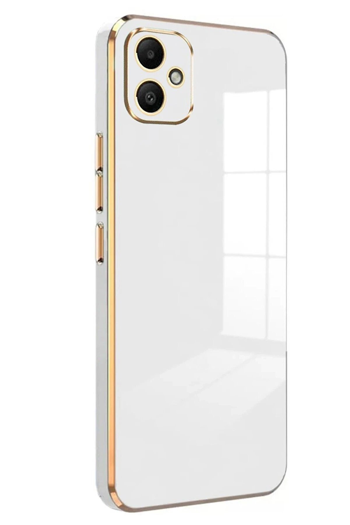 CepteToptan Samsung Galaxy A05 Kılıf Volet Silikon - Beyaz - DROPX1256-8533