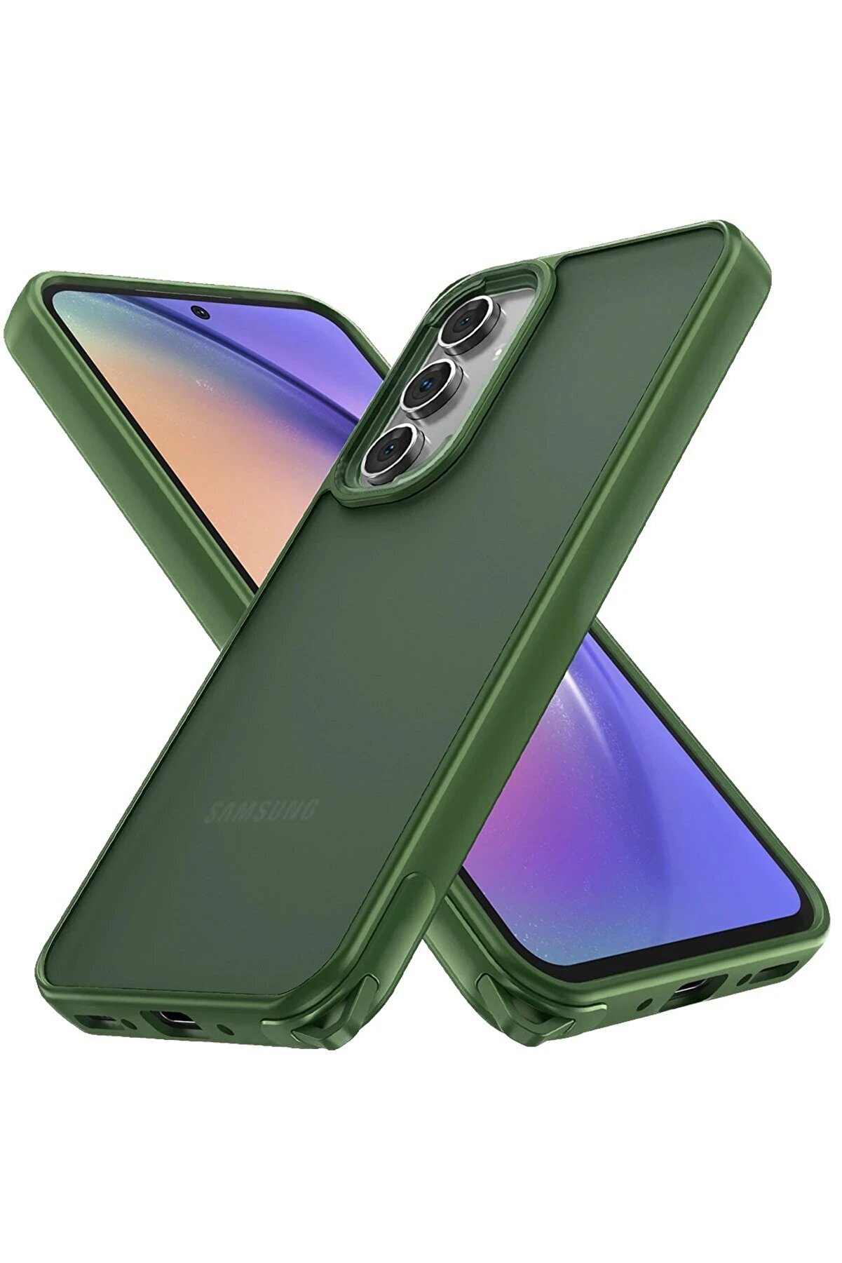 CepteToptan Samsung Galaxy A34 5G Kılıf Elegant Kapak - Yeşil - DROPX6118-6567