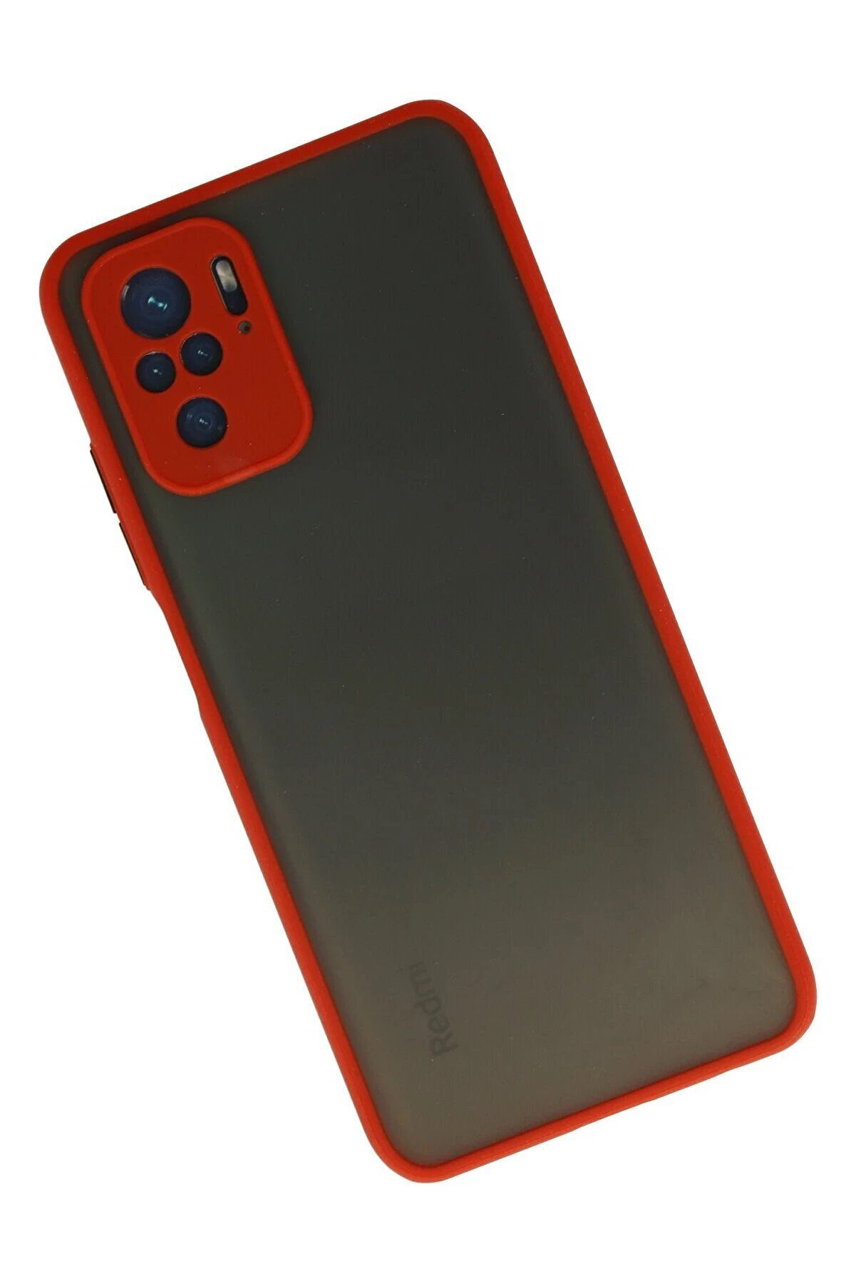 Xi̇aomi̇ Redmi̇ Note 10 Kılıf Montreal Si̇li̇kon Kapak - Kırmızı - Dropx6110-6071