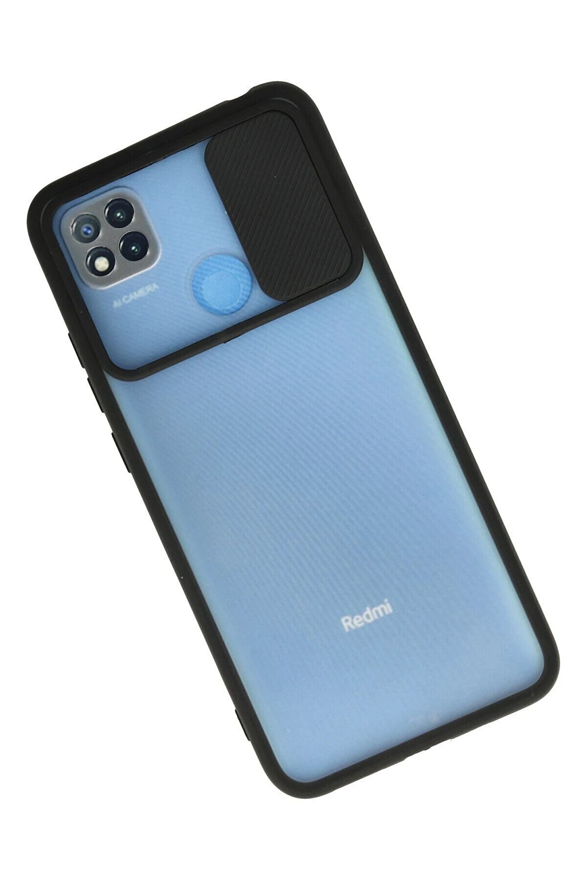 Xi̇aomi̇ Redmi̇ 9C Kılıf Palm Buzlu Kamera Sürgülü Si̇li̇kon - Si̇yah - Dropx6754-2972