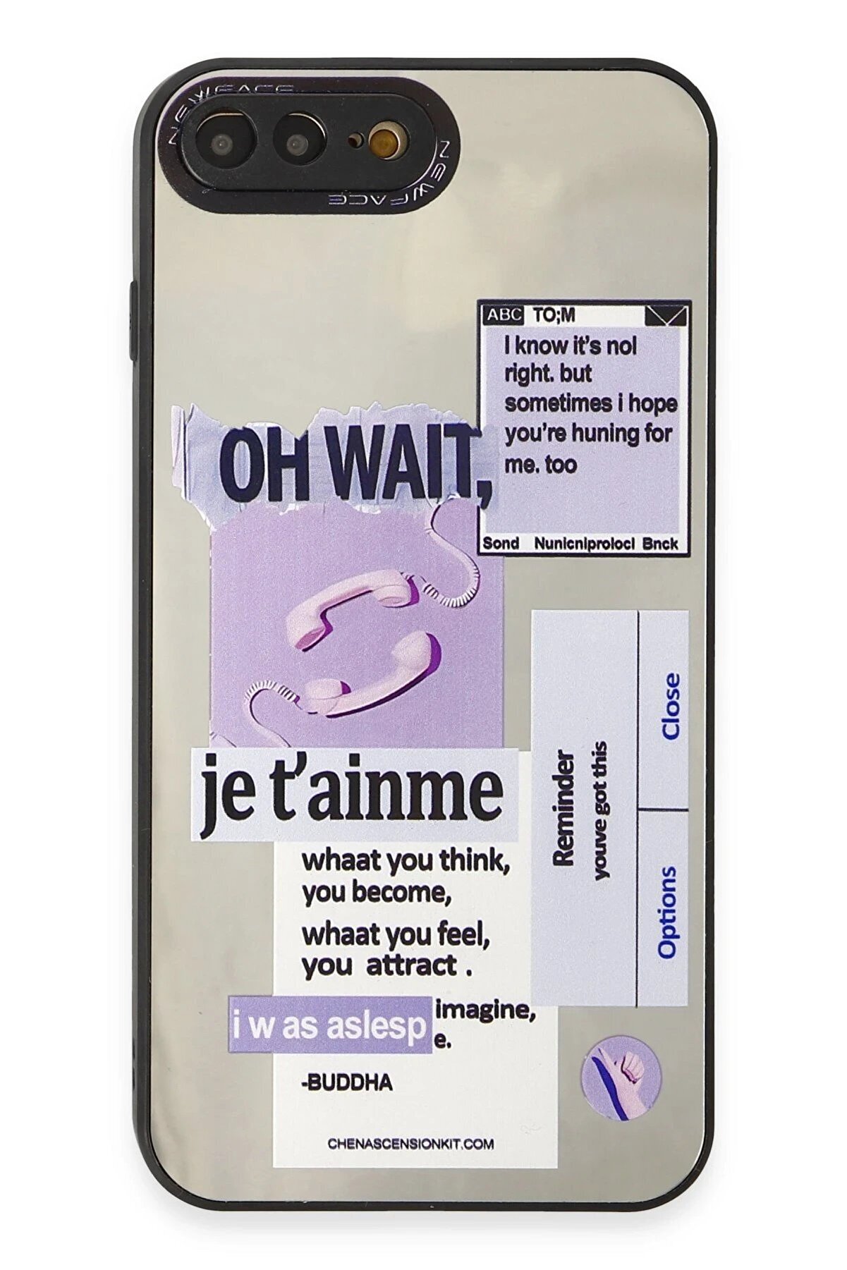 İphone 7 Plus Kılıf Mi̇rror Desenli̇ Kapak - Mi̇rror - 4 - Dropx3668-5221