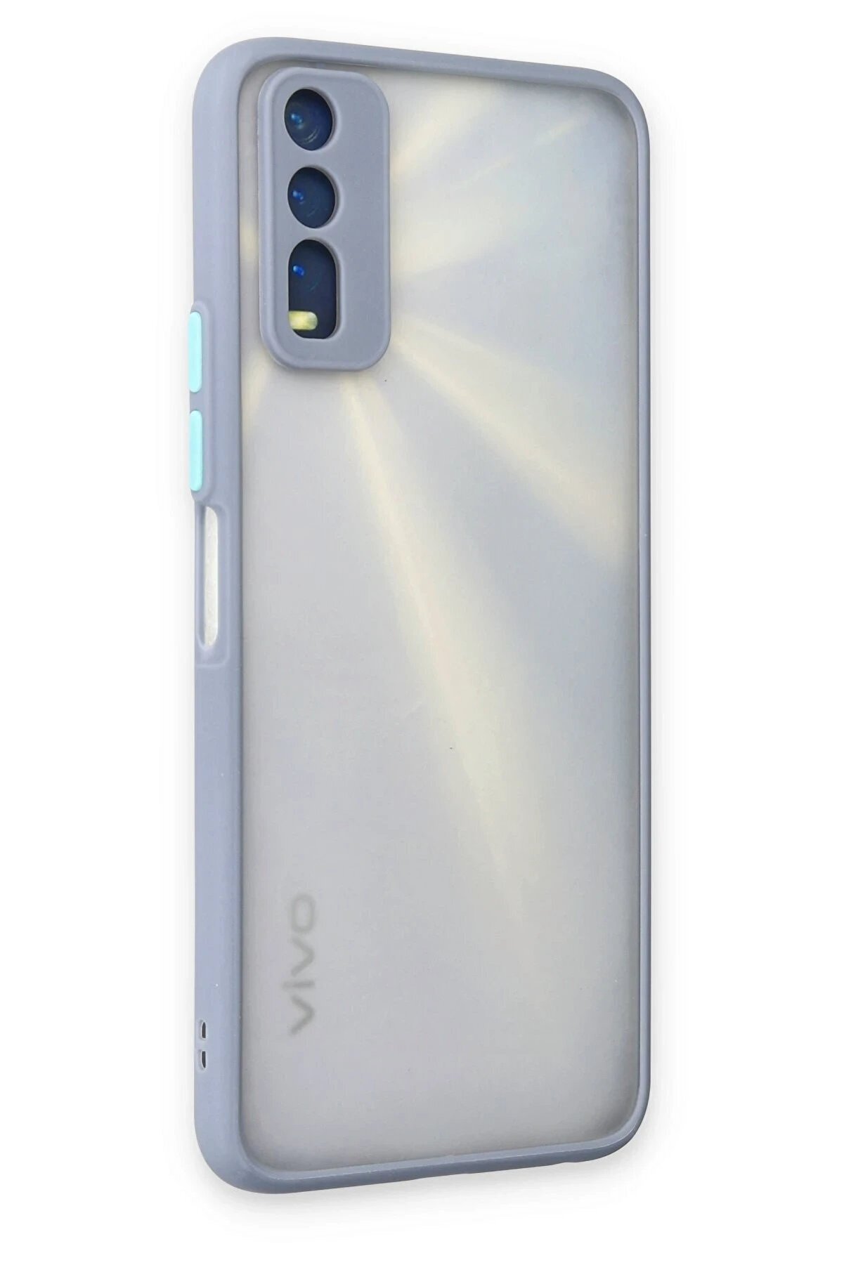 Vi̇vo Y11S Kılıf Montreal Si̇li̇kon Kapak - Gri̇ - Dropx3731-5243