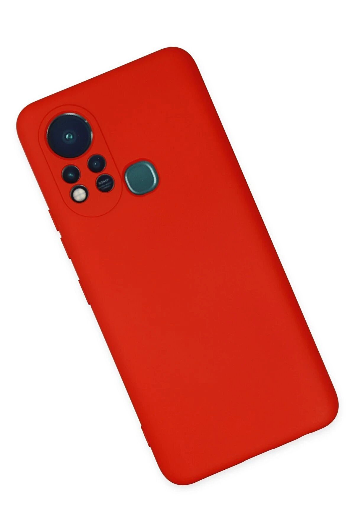 İnfi̇ni̇x Hot 11S Kılıf Nano İçi̇ Kadi̇fe Si̇li̇kon - Kırmızı - Dropx9721-7940