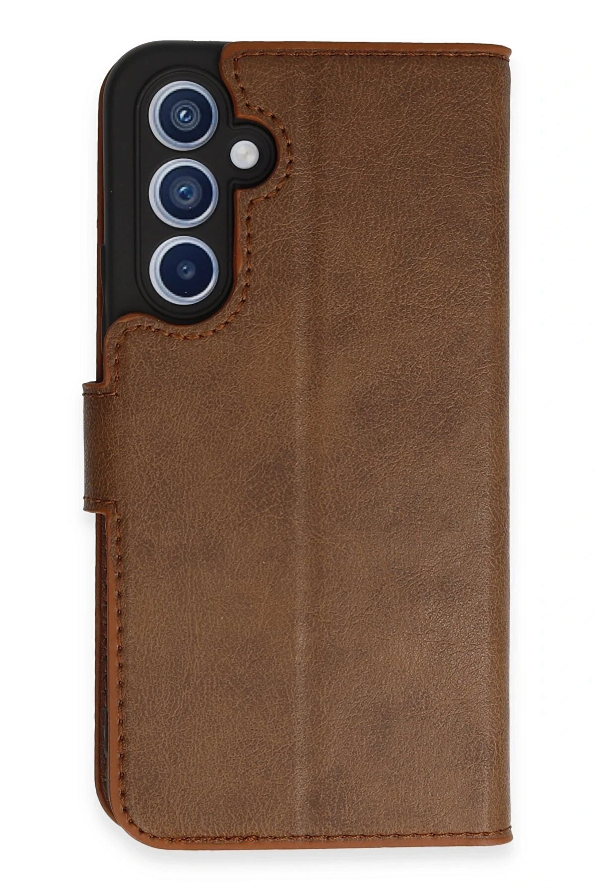 CepteToptan Samsung Galaxy A54 5G Kılıf Trend S Plus Kapaklı Kılıf - Taba - DROPX9173-6071