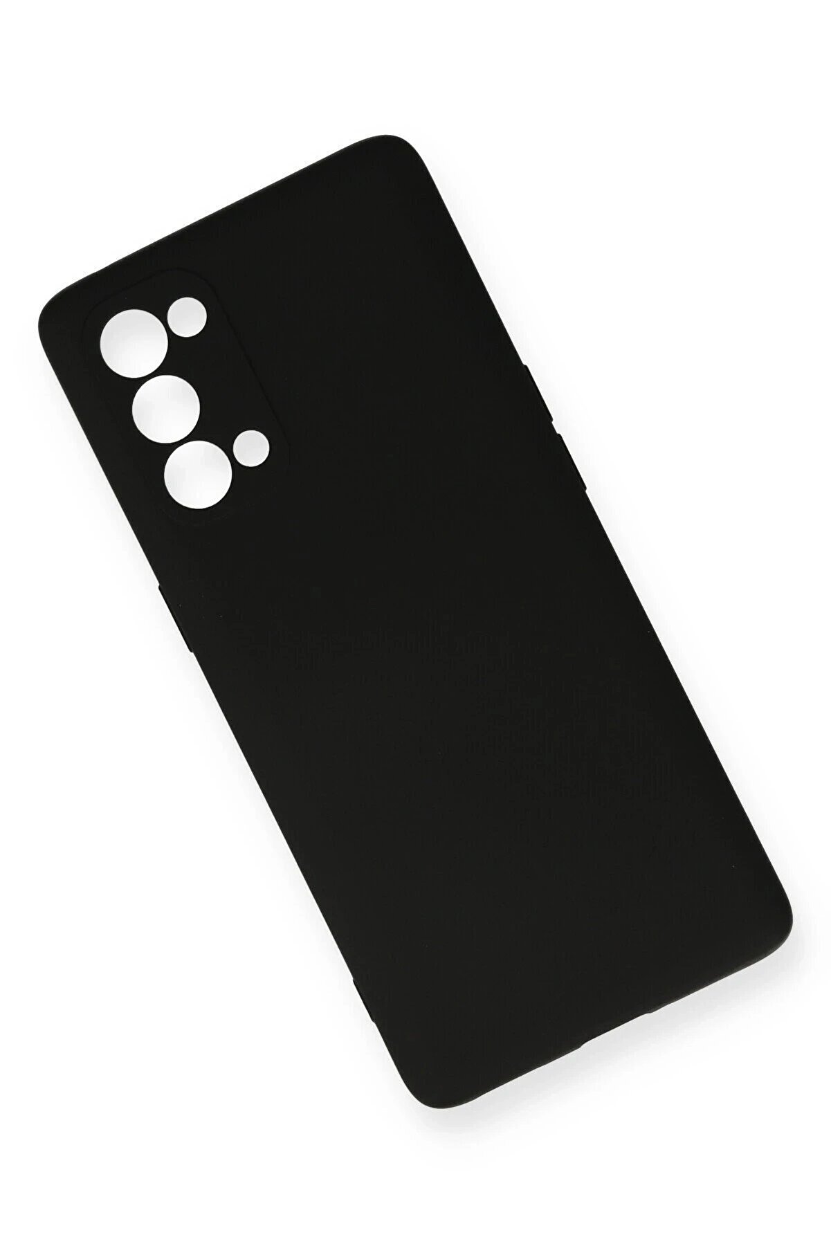 Oppo Reno 5 Pro Kılıf Nano İçi̇ Kadi̇fe Si̇li̇kon - Si̇yah - Dropx6892-5511