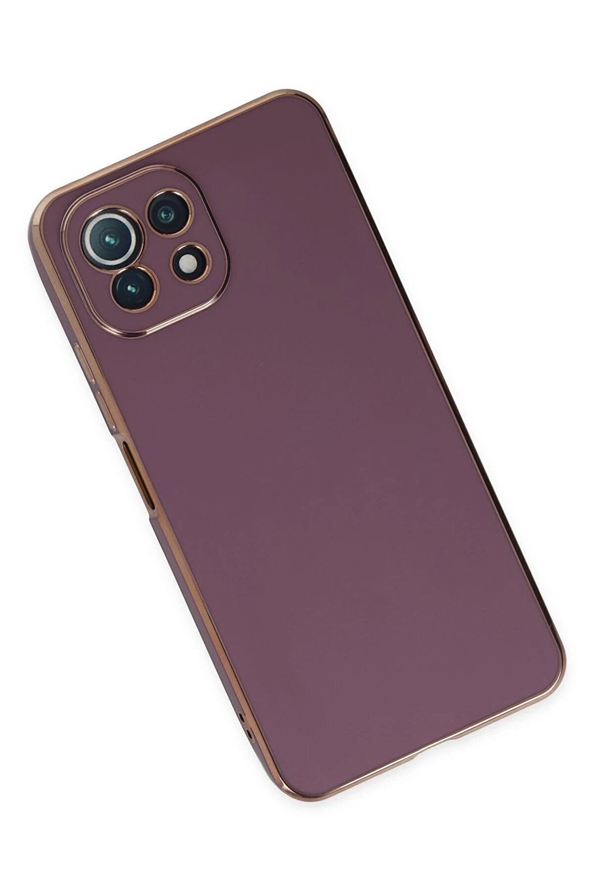 Xi̇aomi̇ Mi̇ 11 Li̇te Kılıf Volet Si̇li̇kon - Mor - Dropx7842-7633