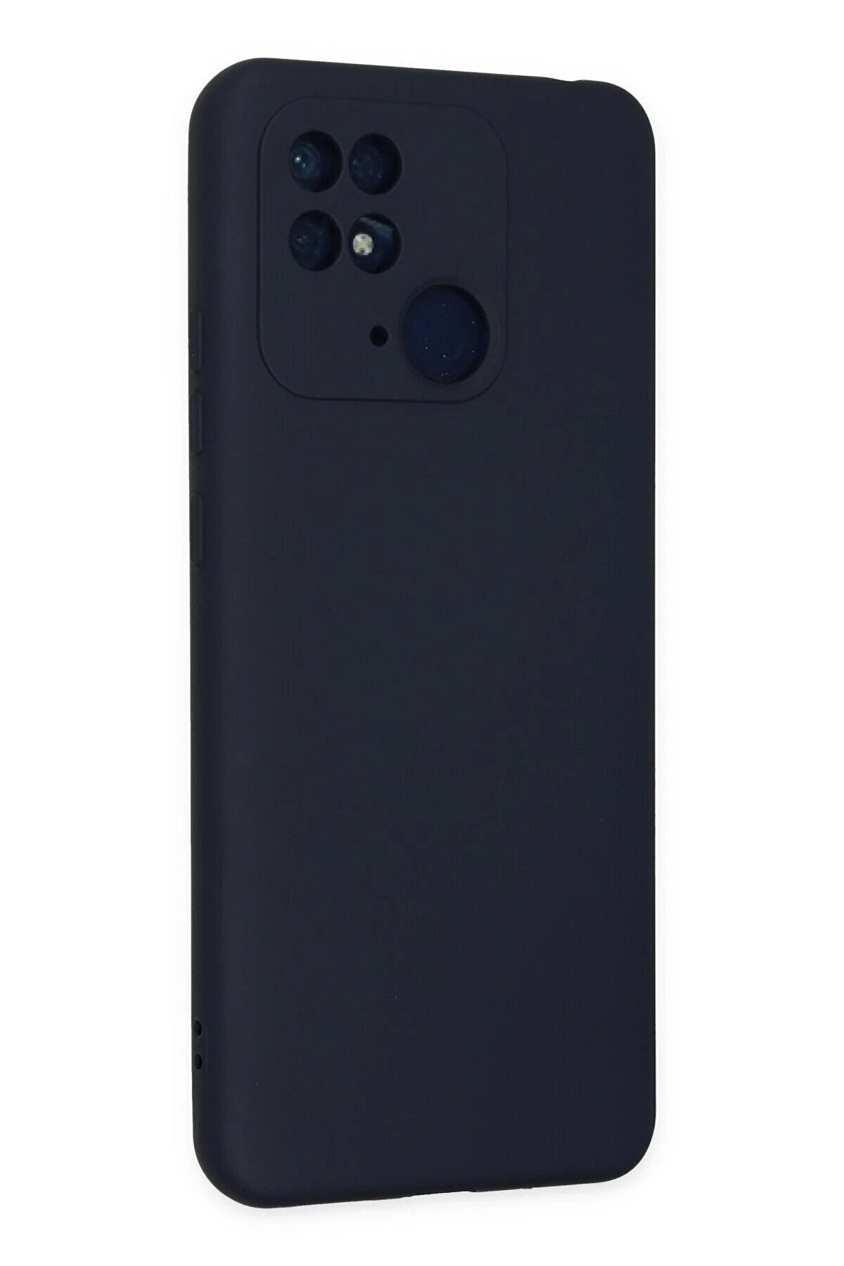 Xi̇aomi̇ Redmi̇ 10C Kılıf Nano İçi̇ Kadi̇fe Si̇li̇kon - Laci̇vert - Dropx6588-3385