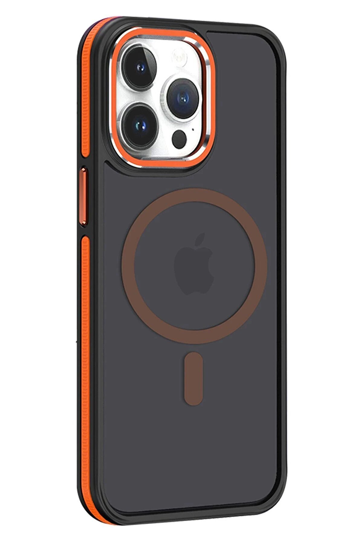 CepteToptan iPhone 14 Pro Winner Magsafe Kapak - Turuncu - DROPX8364-7584