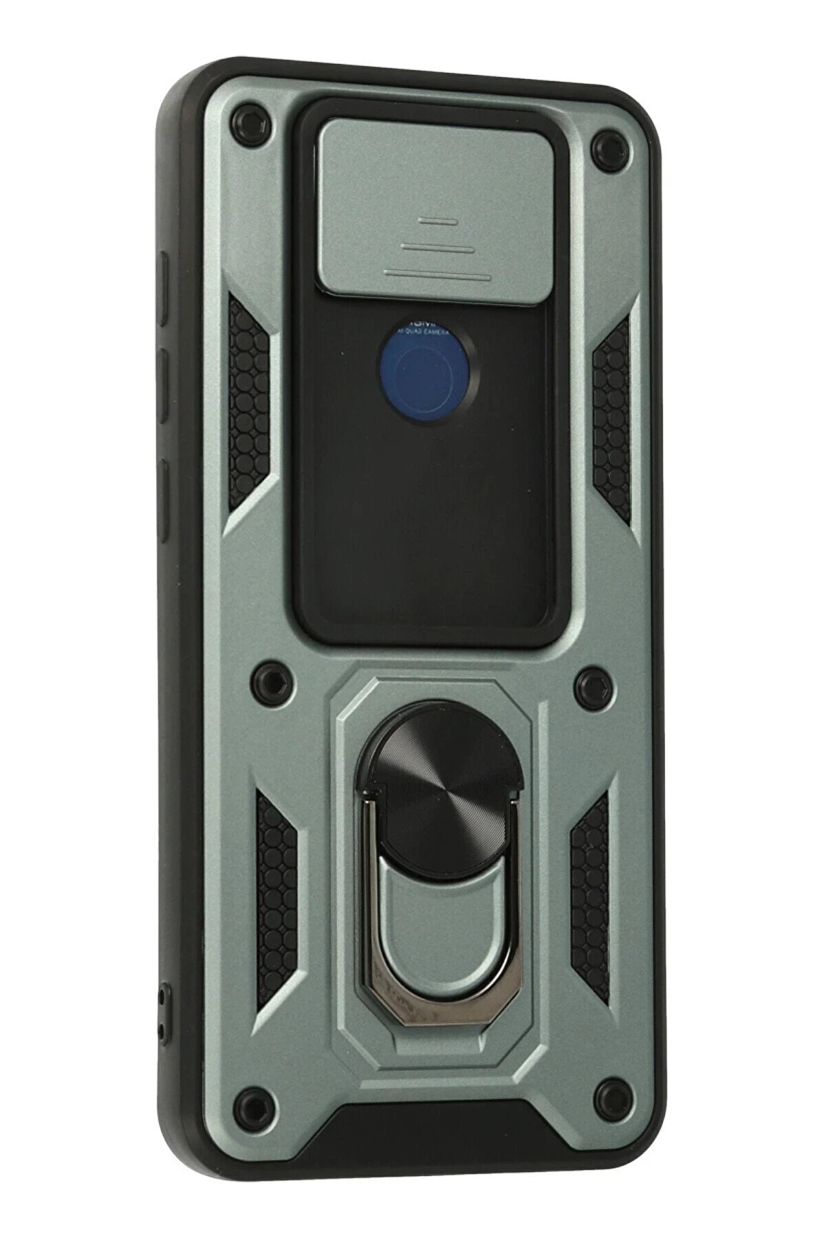 Xi̇aomi̇ Redmi̇ Note 9 Kılıf Pars Lens Yüzüklü Si̇li̇kon - Yeşi̇l - Dropx8859-6163