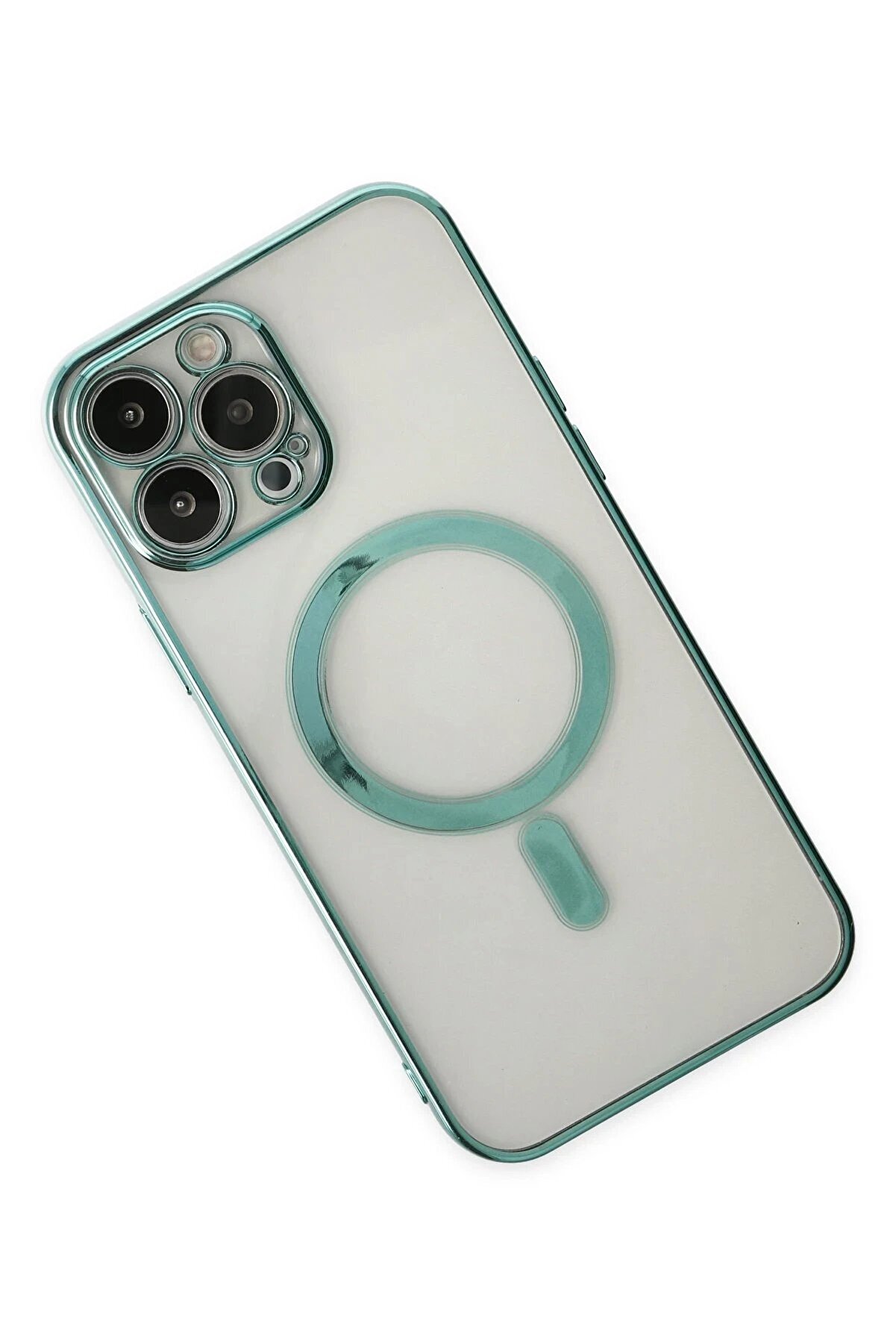 İphone 14 Pro Max Kılıf Magneti̇csafe Lazer Si̇li̇kon - Haki̇ Yeşi̇l - Dropx2275-1644