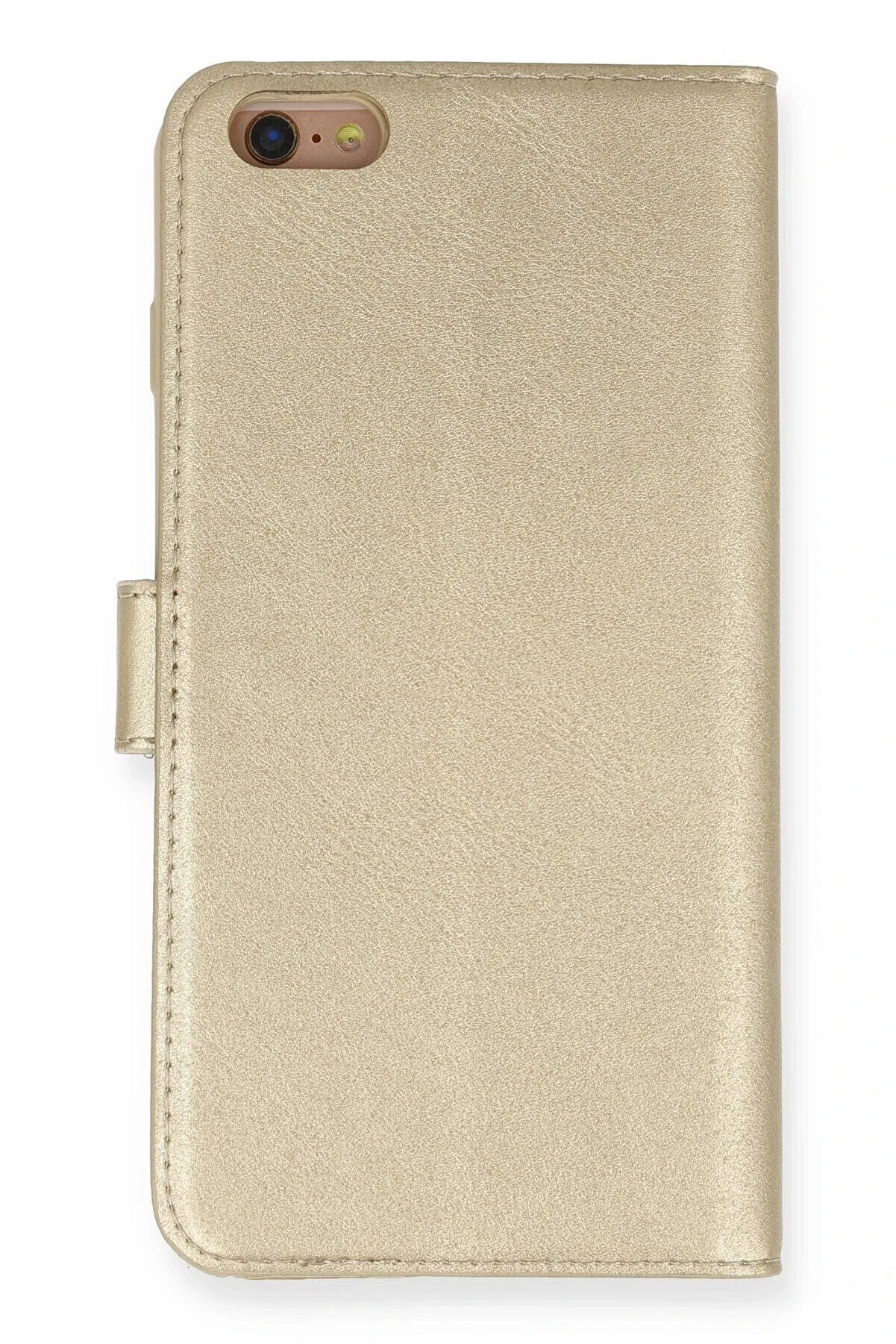 CepteToptan iPhone 6 Plus Kılıf Trend S Plus Kapaklı Kılıf - Gold - DROPX6482-6970